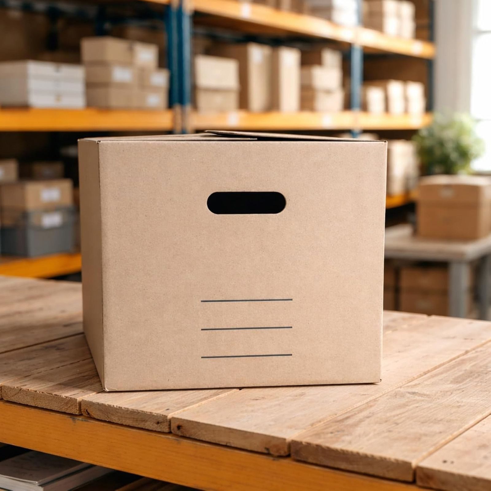 BURI Aufbewahrungsbox Archivkarton für 5 Aktenordner Umzugskarton Aktenkarton Aufbewahrung