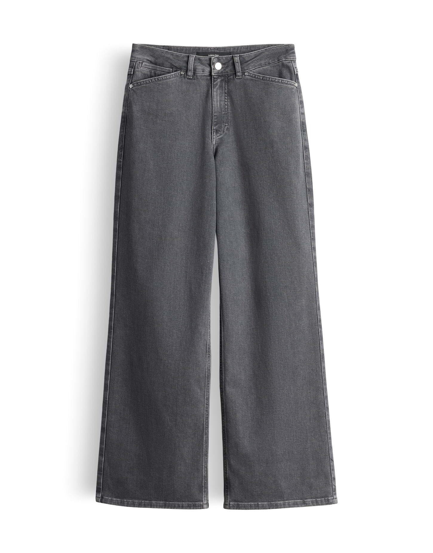 someday Weite Jeans CELLMA EDGE aus BCI Cotton Mix Mid Rise weiter, gerader Beinverlauf, authentische Waschung
