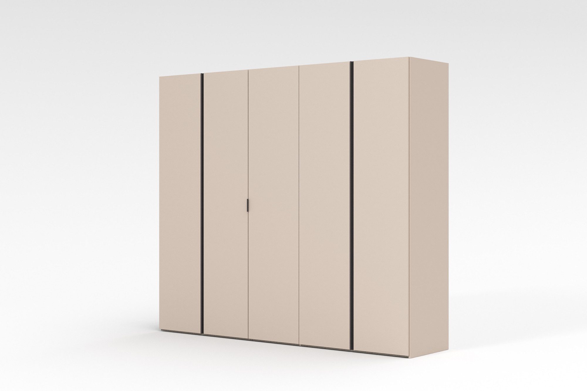 Home affaire Kleiderschrank RUBINO, Drehtürenschrank,Schlafzimmerschrank mit hochwertigem Alugriff (1-St) Made in Italy, in Breite wählbar, Basisausführung, Zubehör extra