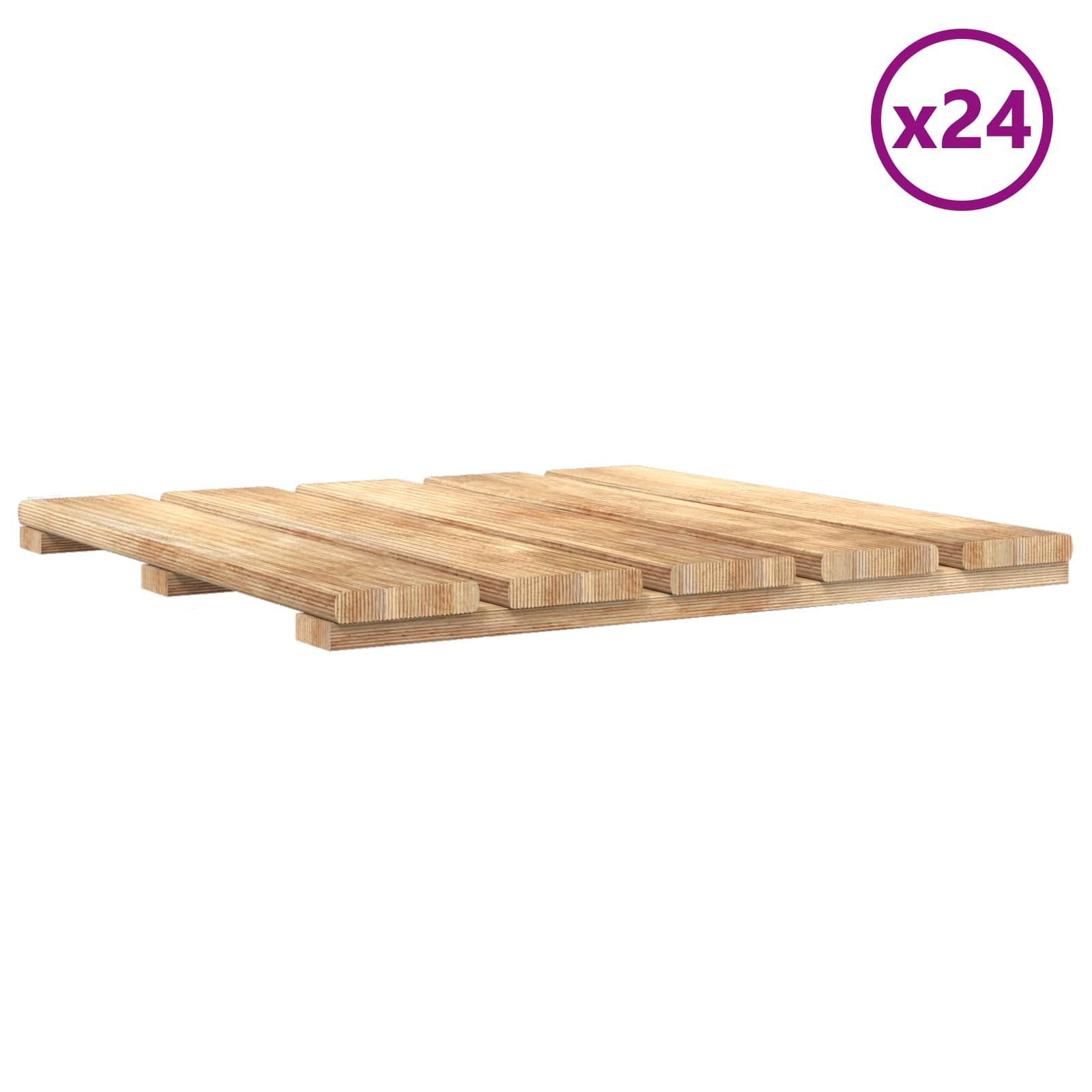 vidaXL Terrassendielen 50 x 50 cm Terrassenfliese 24-teilig Braun 50x50 cm, BxL: je 0x0 cm