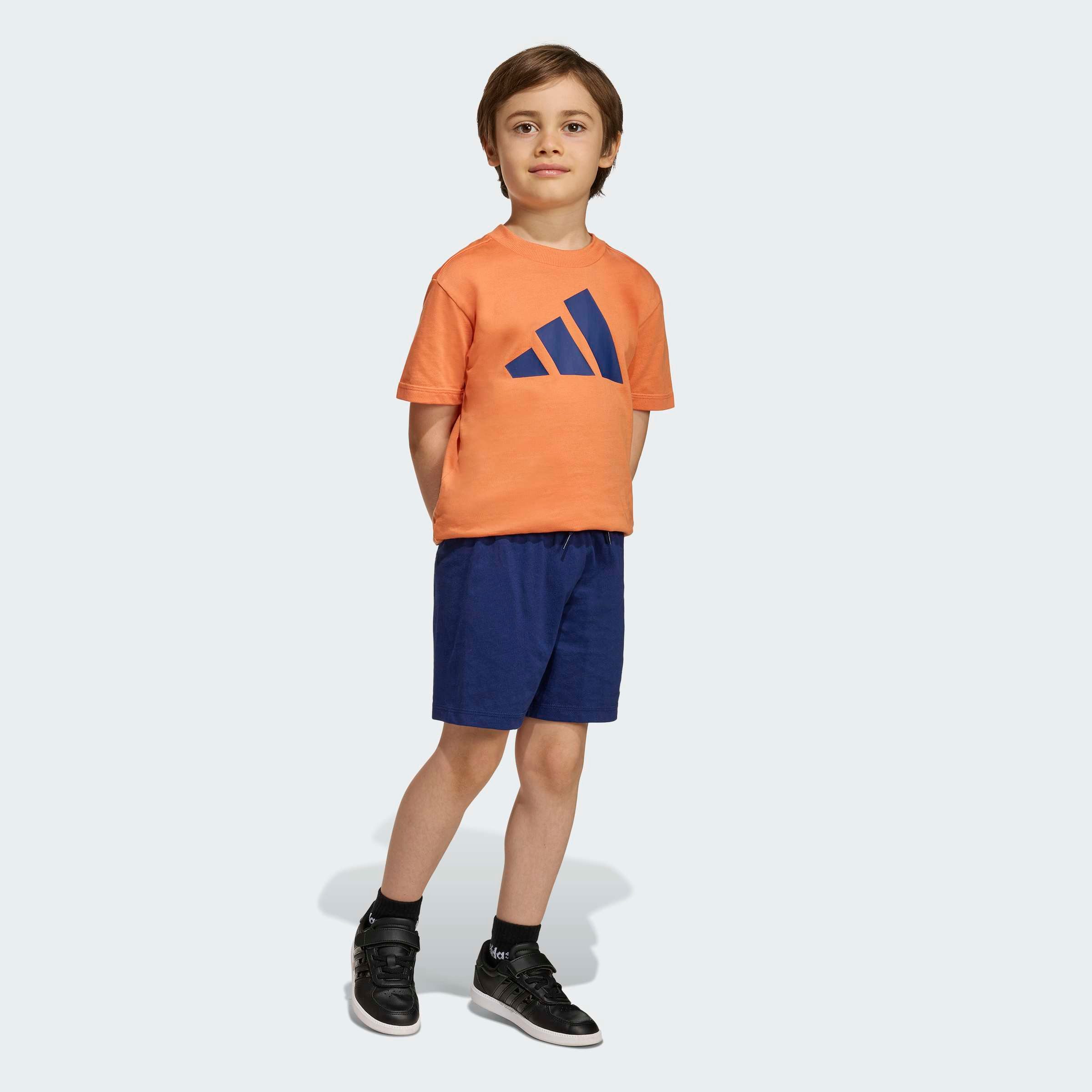 adidas Sportswear Trainingsanzug LK BL T-SET 160 (2-tlg), für Kinder, zweiteilig, aus Baumwolle