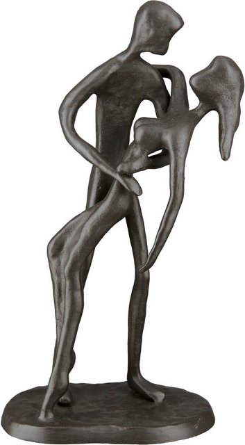 Casablanca by Gilde Dekofigur »Design Skulptur Im Arm, braun« (1 Stück), Dekoobjekt, aus Metall, Höhe 20 cm, Pärchen, Wohnzimmer-Otto