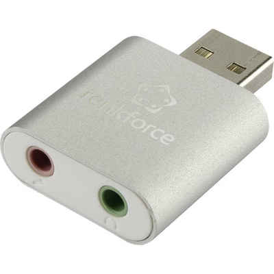 Renkforce USB-Headset-Adapter / Externe Mini-Soundkarte Soundkarte, externe Kopfhöreranschlüsse
