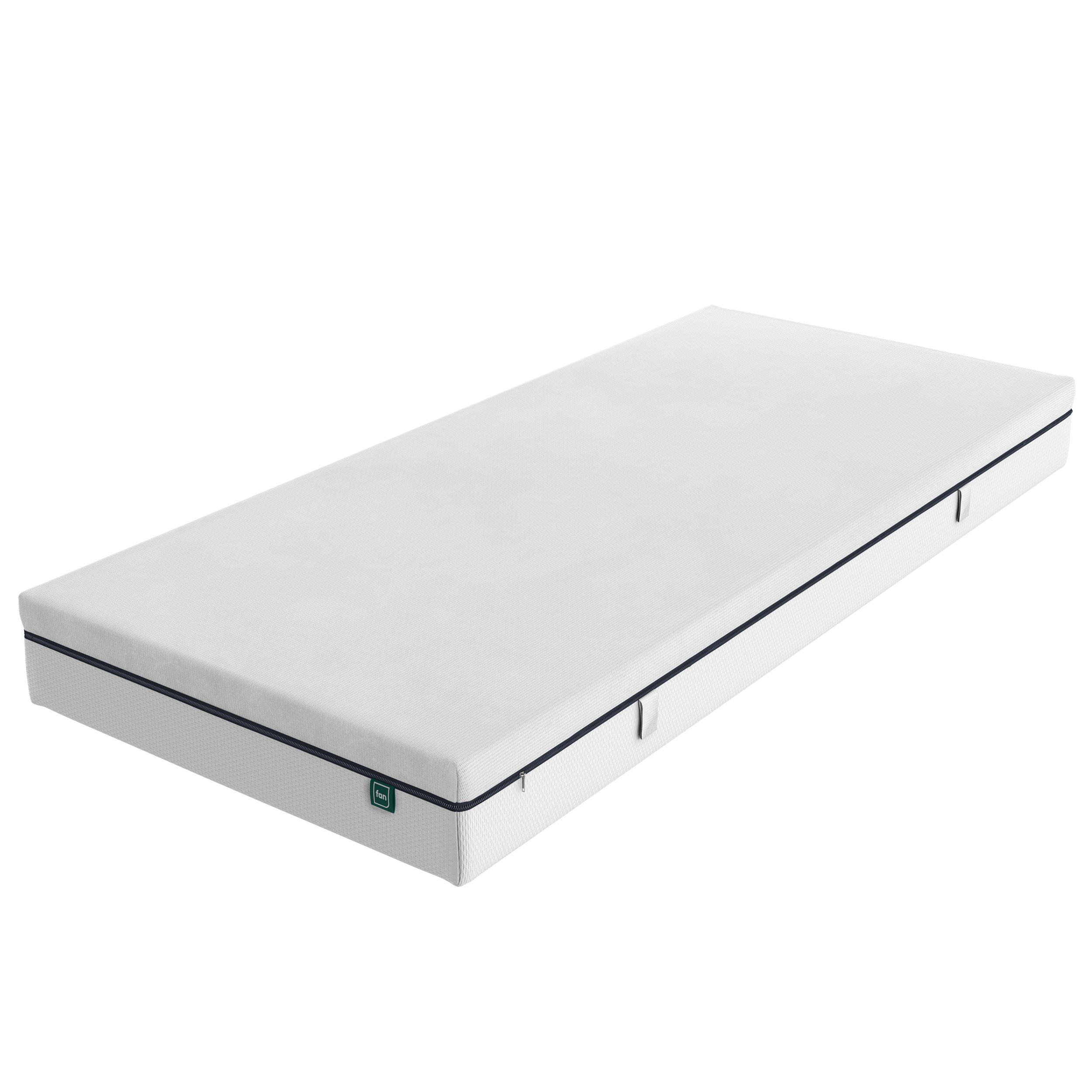 Taschenfederkernmatratze max spring by fan, 90x200 cm, 140x200 & weitere Größen, fan, 18 cm hoch, (1-tlg), 5 Liegezonen, atmungsaktiv, ergonomisch, belastbar bis 140 kg