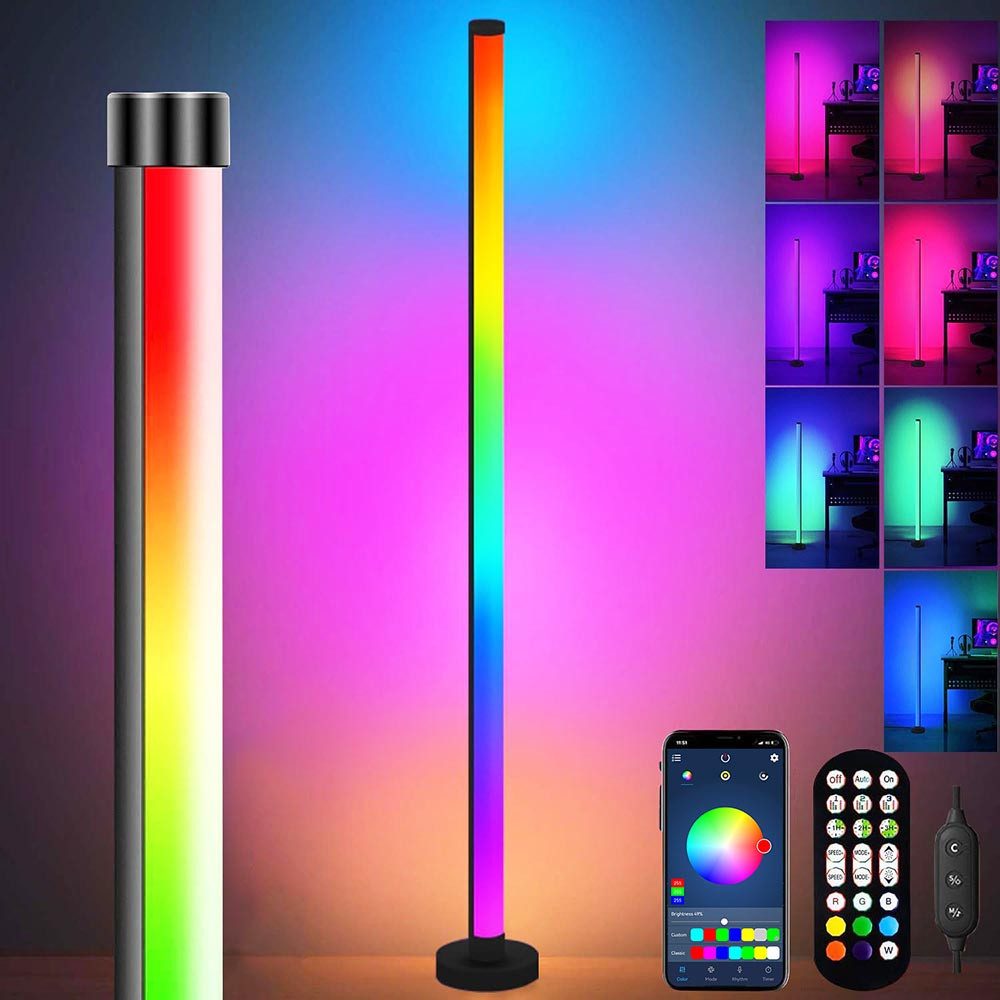 Sunicol LED Stehlampe Smart RGB Stehlampe mit App und Fernsteuerung, Musik günstig online kaufen