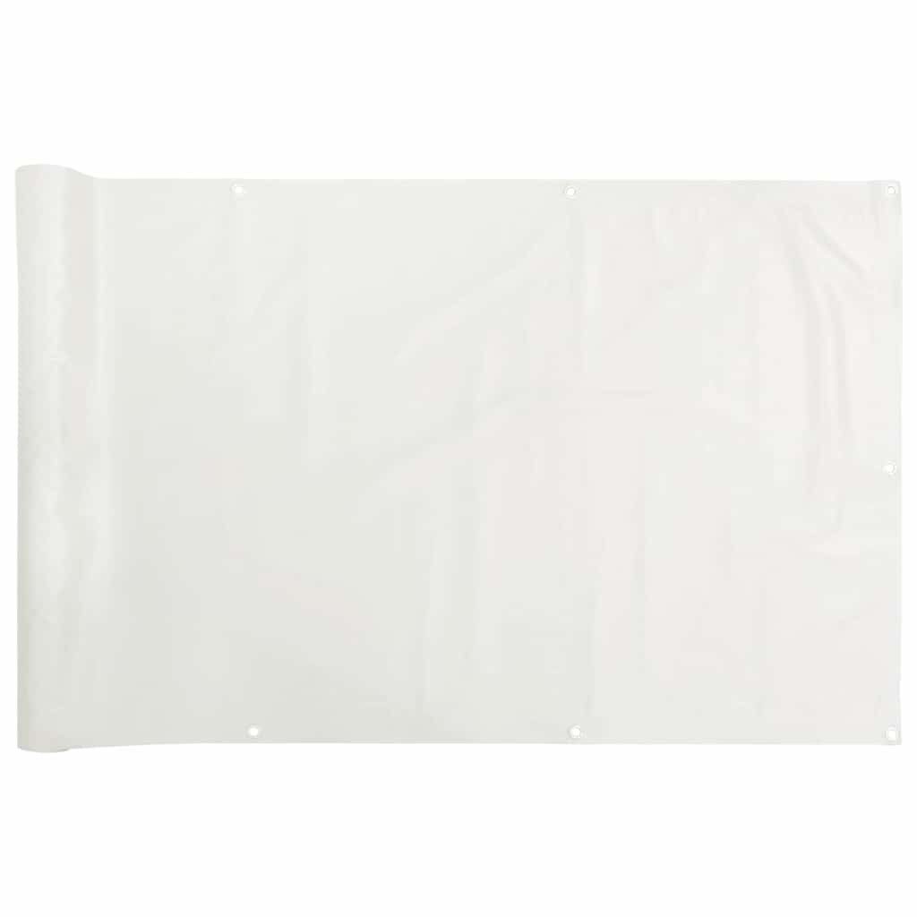 vidaXL Gartenzaun Balkon-Sichtschutz Weiß 500x75 cm günstig online kaufen