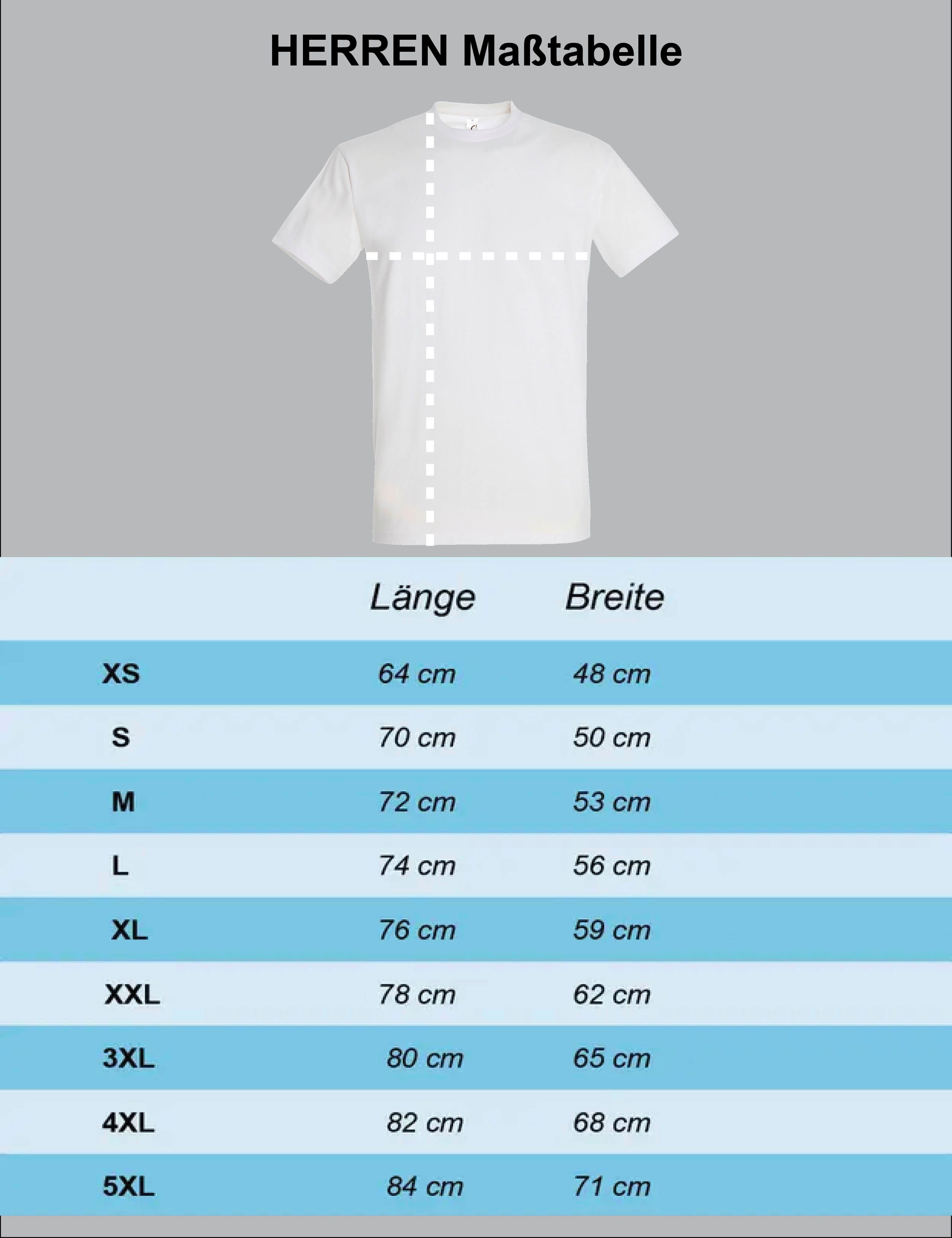 Youth Designz T-Shirt Als Gott mich Schuf: Herren T-Shirt mit lustigen Aufdruck als Geschenk mit witzigen Frontprint für Männer