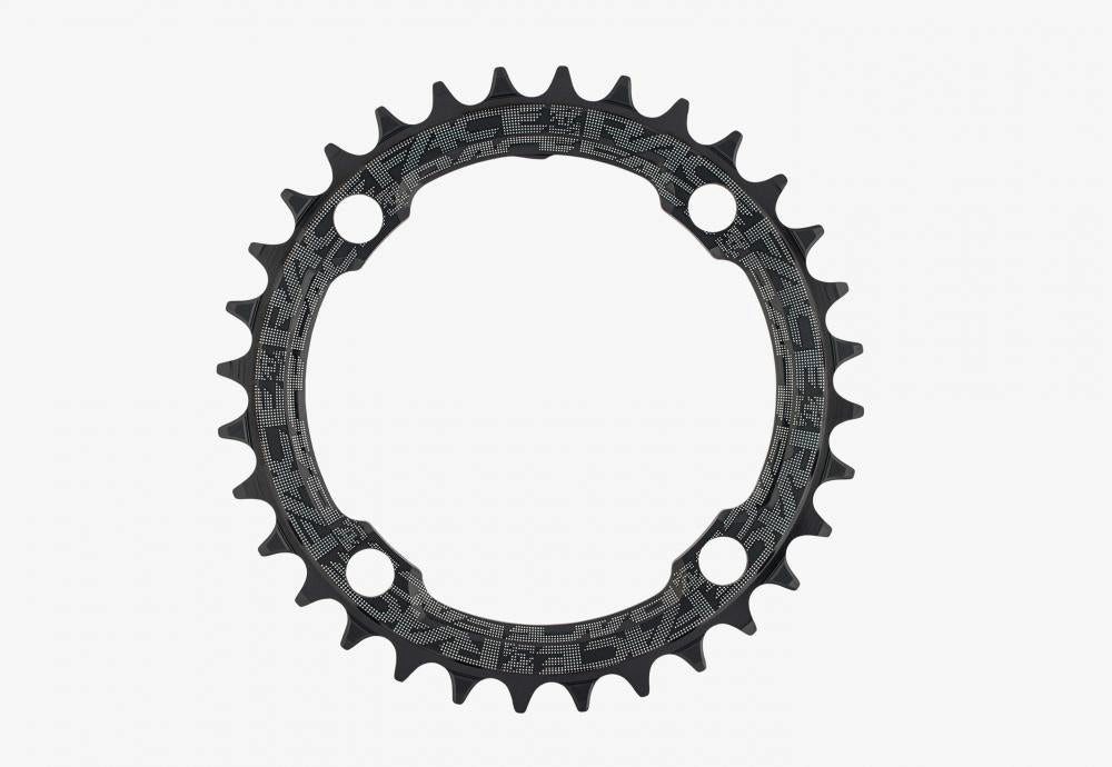 Race Face Fahrradkette Race Face Kettenblatt, 104BCD, 4-Loch, 34 Z., schwarz matt - präzise P