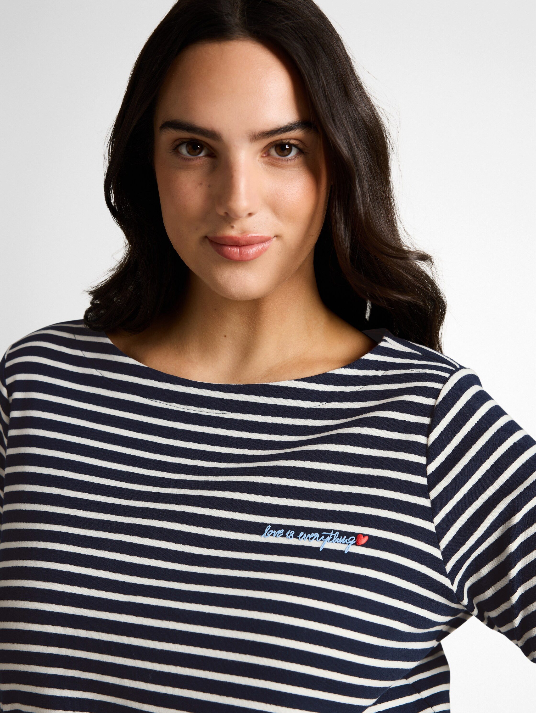 TOM TAILOR PLUS T-Shirt mit Schriftzug