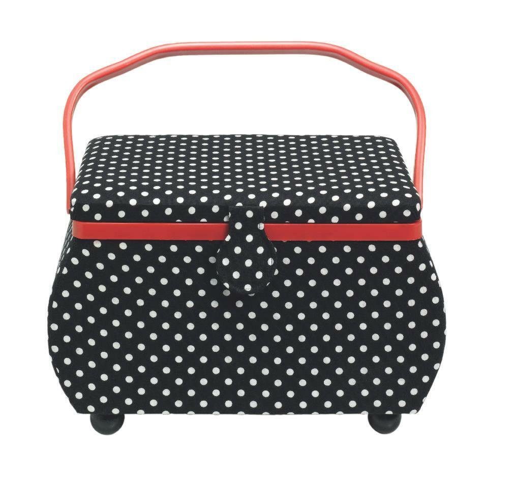 Prym Nähkorb Nähkorb Polka Dots Grösse L OHNE INHALT!!! (1 St)