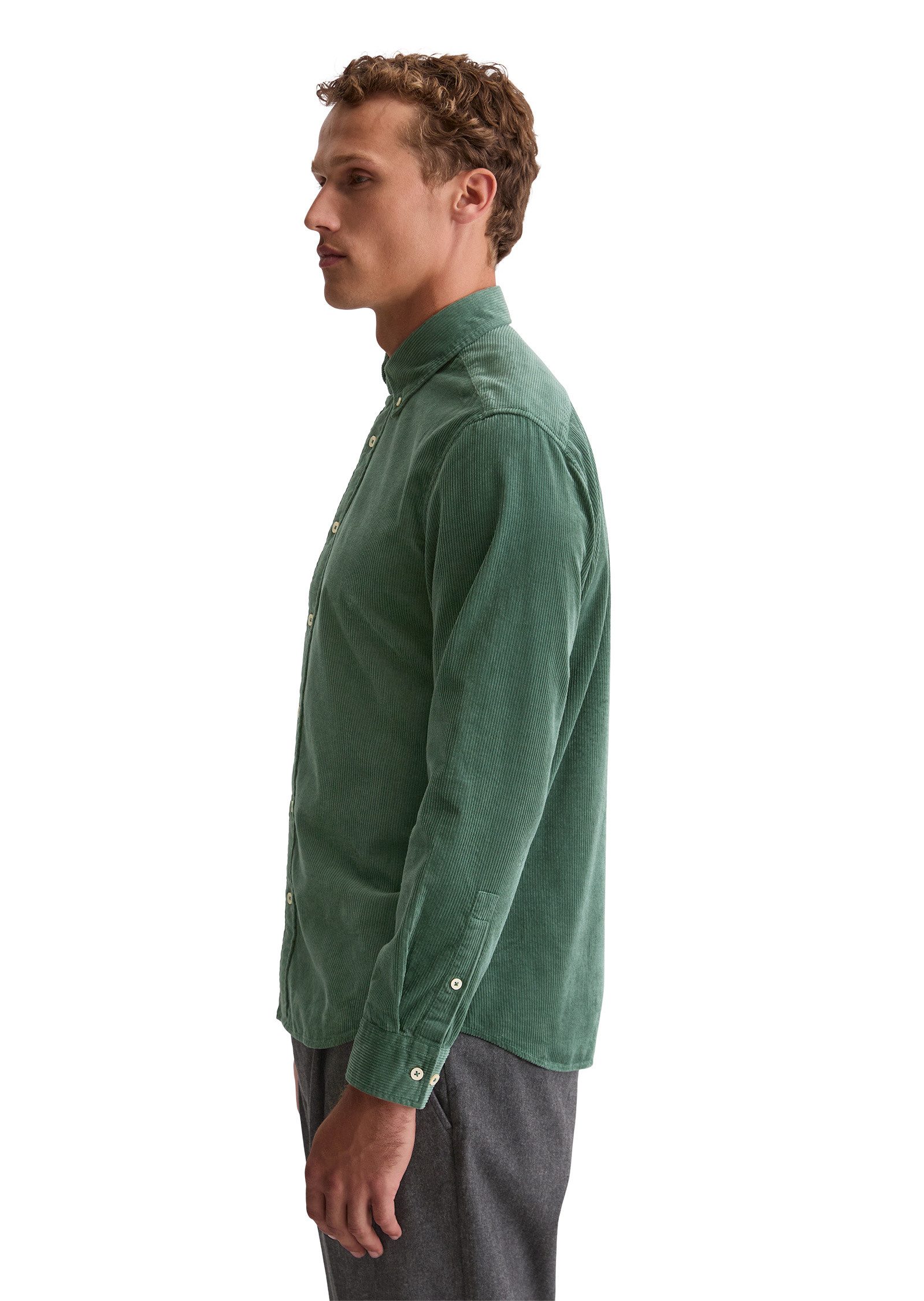 Marc O'Polo Langarmhemd mit Button-Down-Kragen günstig online kaufen