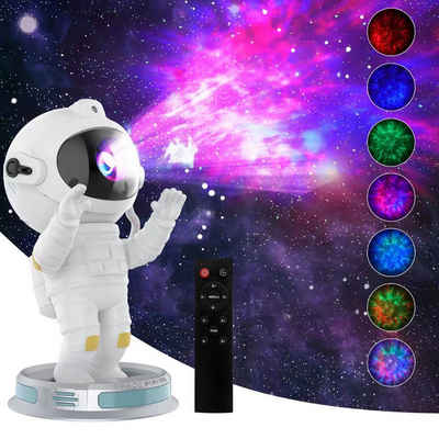 Sunicol LED-Sternenhimmel Astronaut LED Sternenhimmel Projektor, Galaxy Nebula Nachtlicht, Timer, 360°, mit Fernbedienung, für Schlafzimmer, Spielzimmer, Party