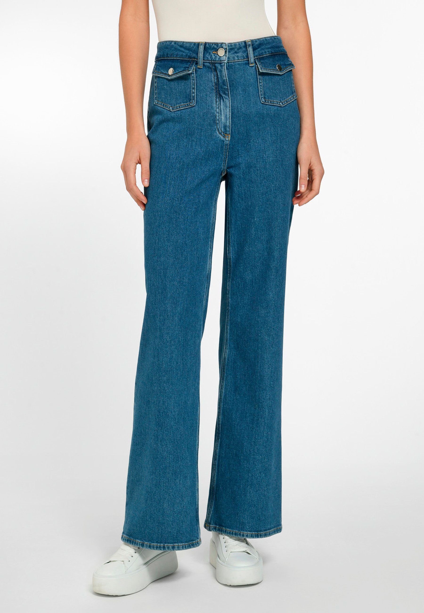 Uta Raasch Straight-Jeans Cotton | Weite Jeans
