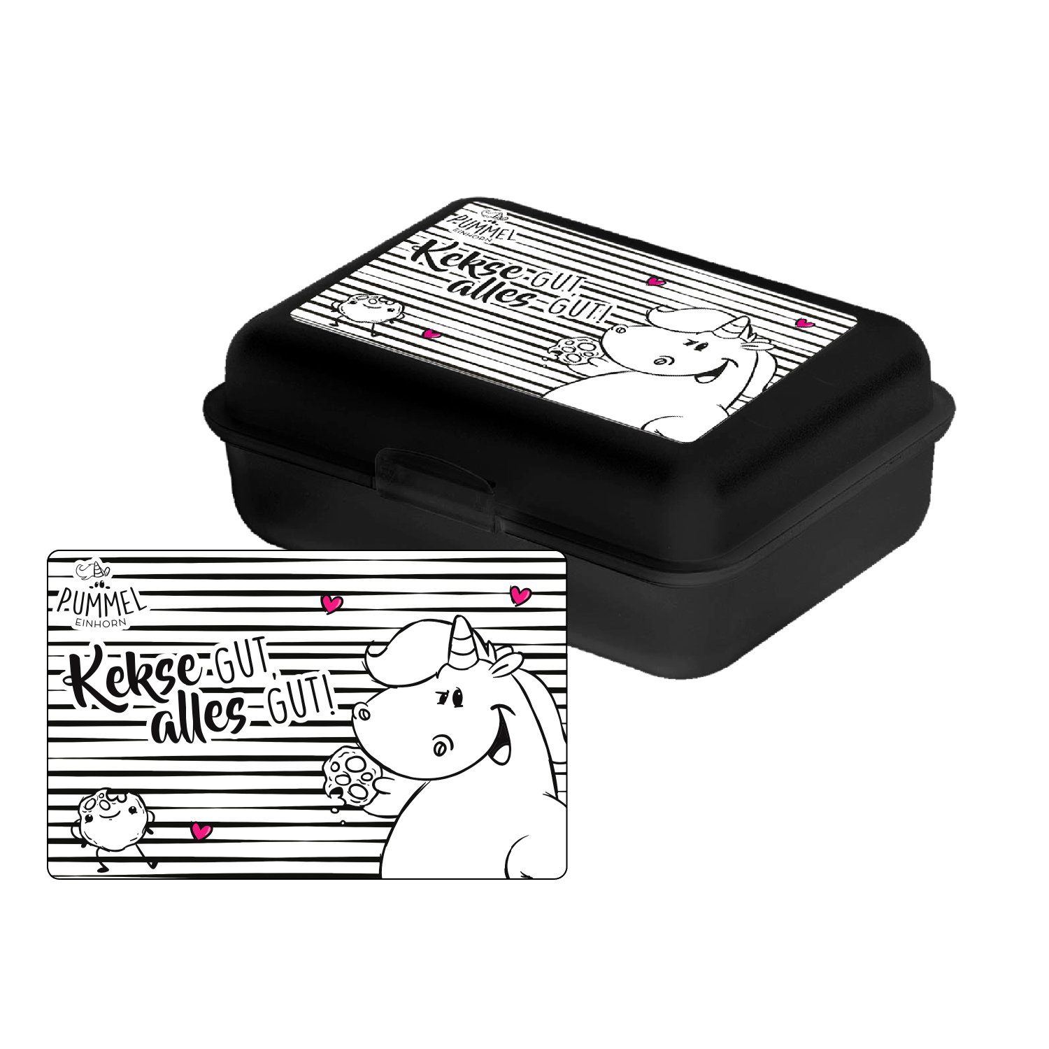 United Labels® Lunchbox Pummel & Friends Brotdose - Kekse gut, alles gut!, Kunststoff (PP)