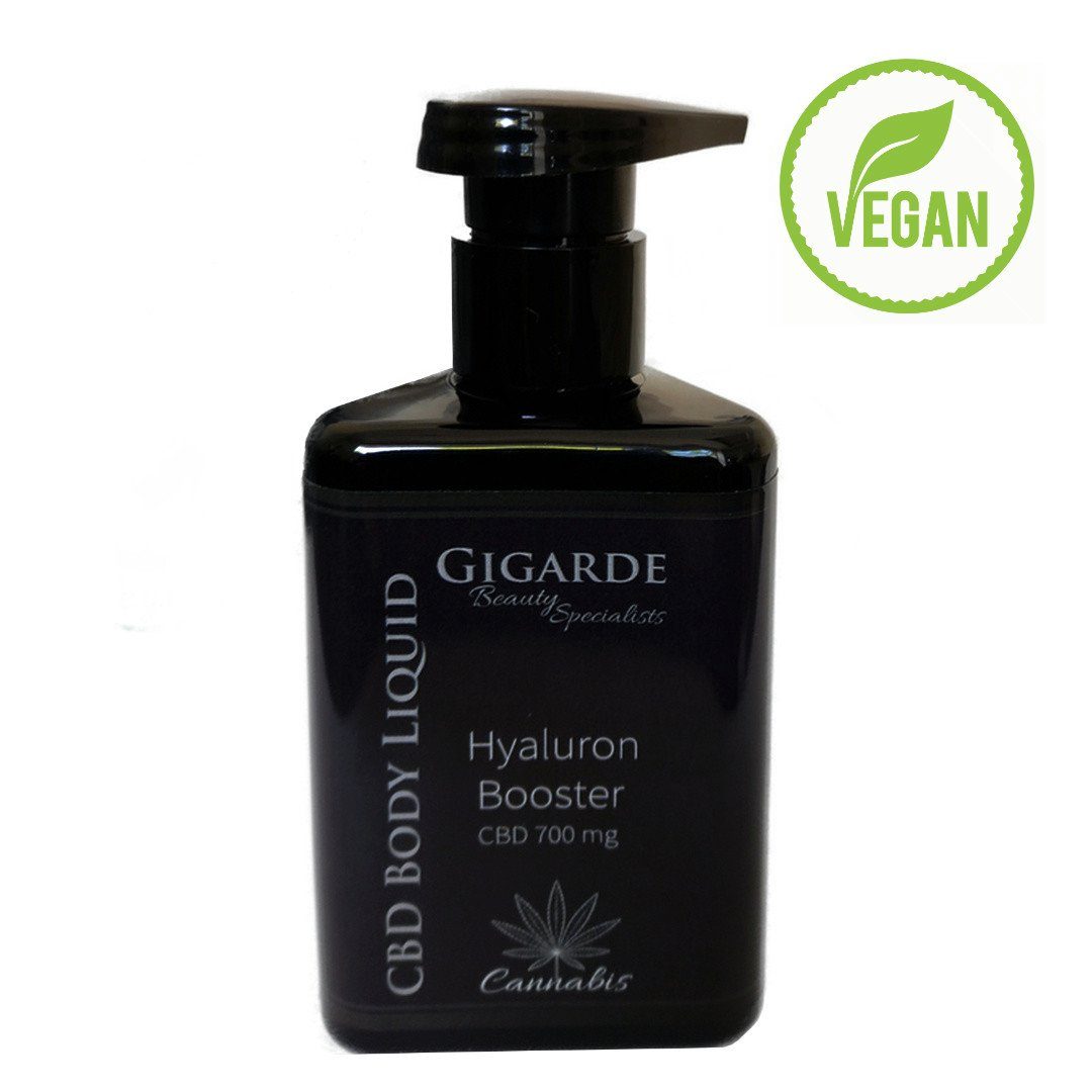 Gigarde Aloe Kosmetik GmbH Körperlotion CBD Body Liquid, Hyaluron Booster, Körperlotion 200 ml, CBD 700 mg, Bodylotion