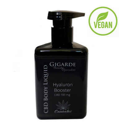 Gigarde Aloe Kosmetik GmbH Körperlotion CBD Body Liquid, Hyaluron Booster, Körperlotion 200 ml, CBD 700 mg, Bodylotion