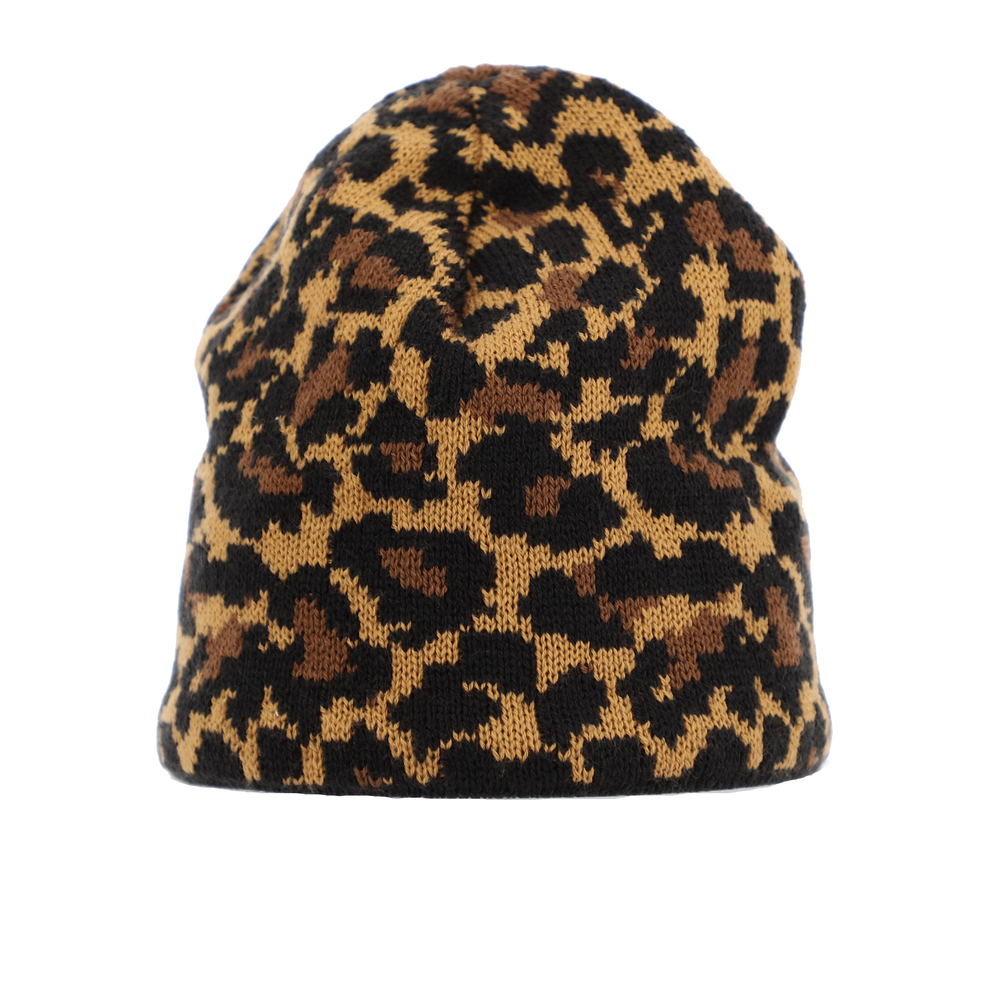 halsüberkopf Accessoires Strickmütze Beanie Leo mit Animalmuster