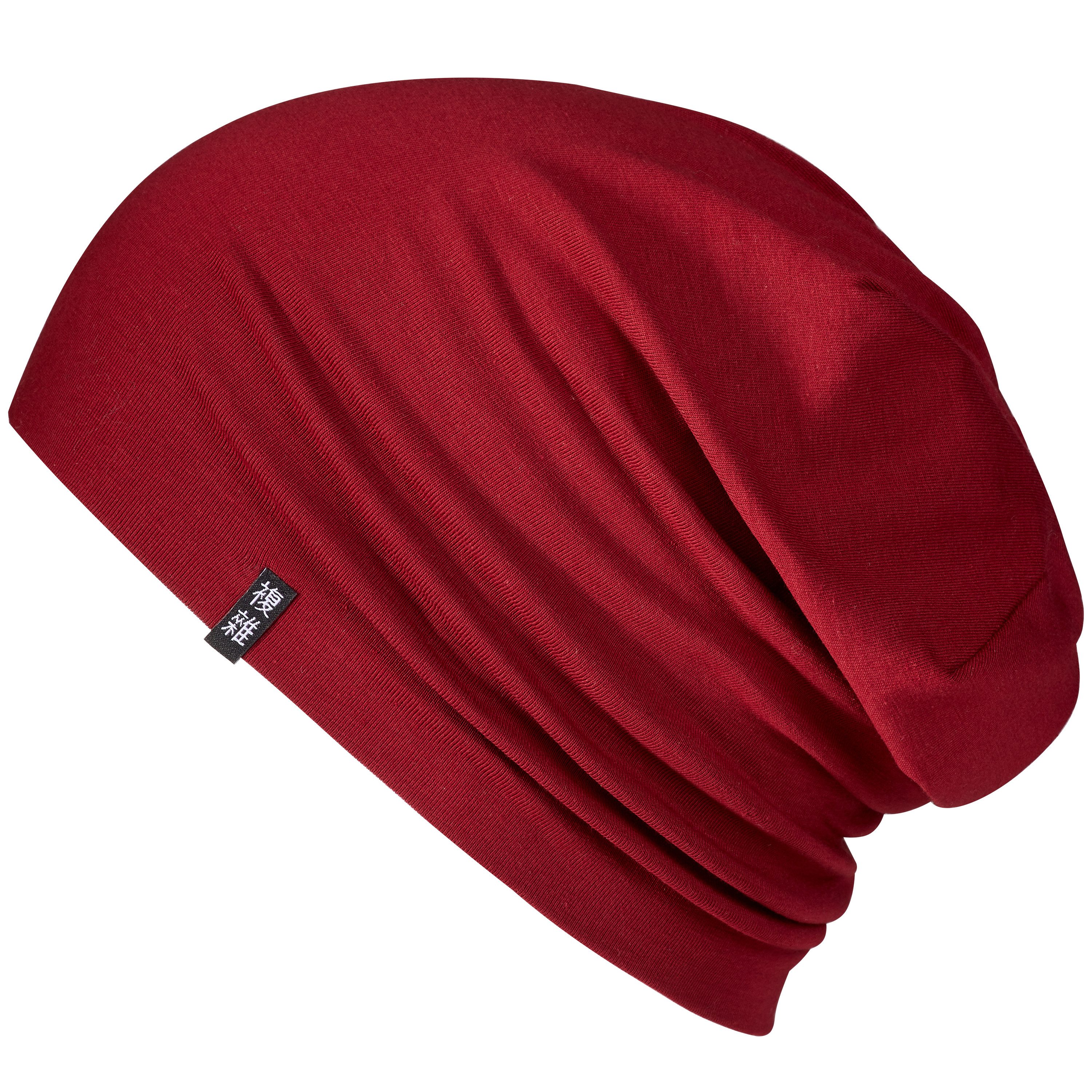 Enter the Complex Jerseymütze - Leichte Slouch Beanie - Unisex, Übergangsmütze, 95% gekämmte Baumwolle, 5% Elasthan