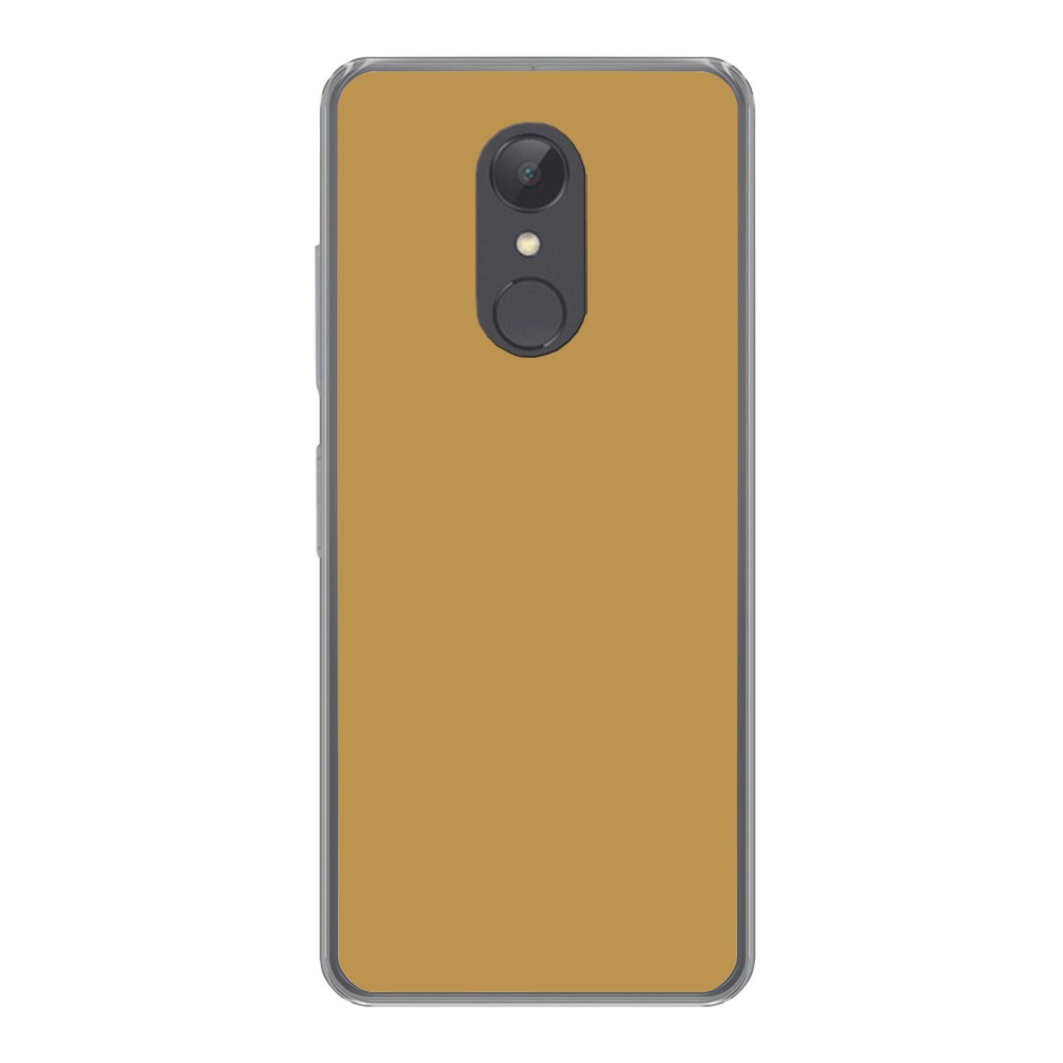 MuchoWow Handyhülle für Xiaomi Redmi 5 Ockergelb - Farbe - Herbst - Gelb - Fest - Farben, Phone Case, Silikon, Schutzhülle Dünn