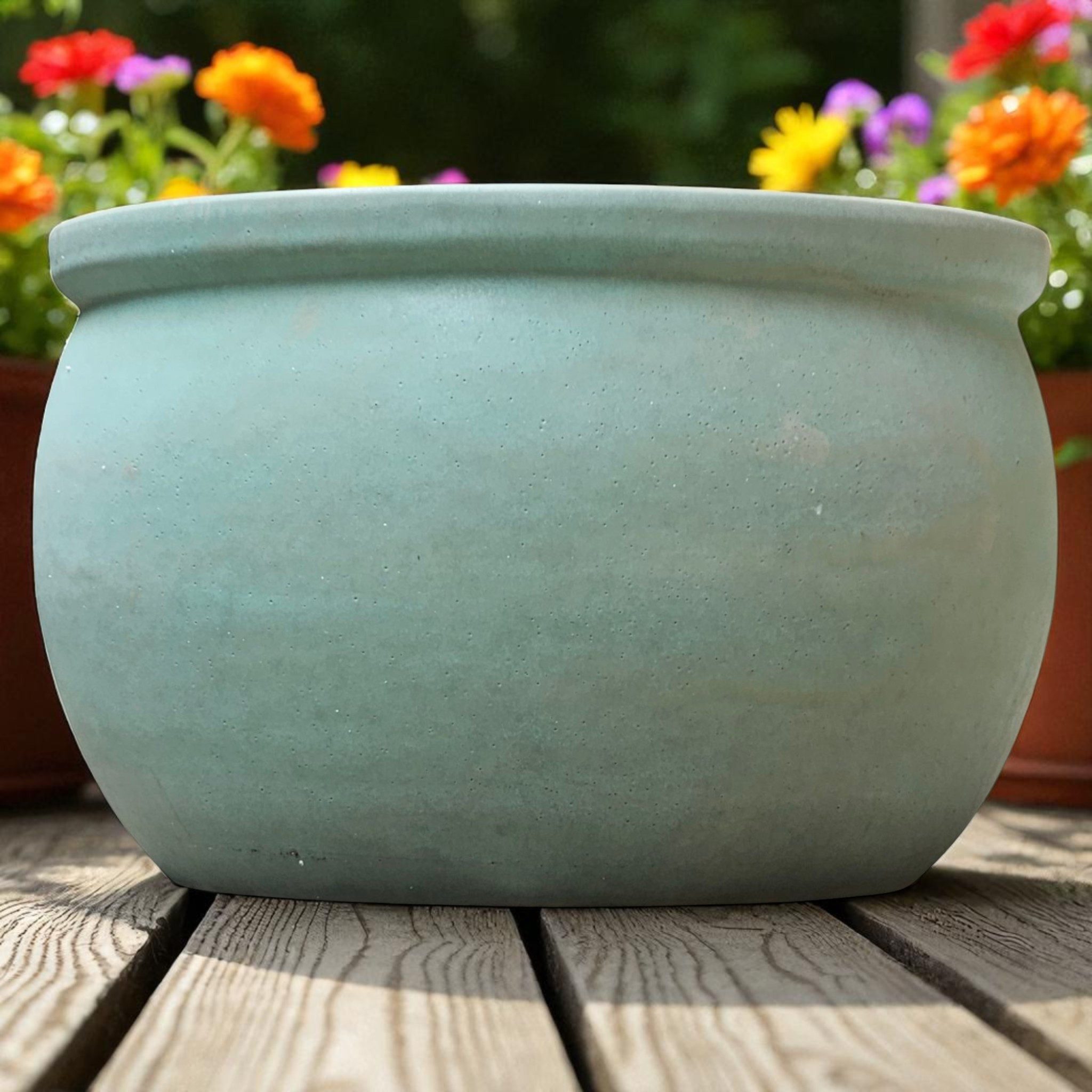 Teramico Pflanzkübel Pflanzgefäß Blumentopf "Bavaria" 30cm Jade Grün, 100% günstig online kaufen
