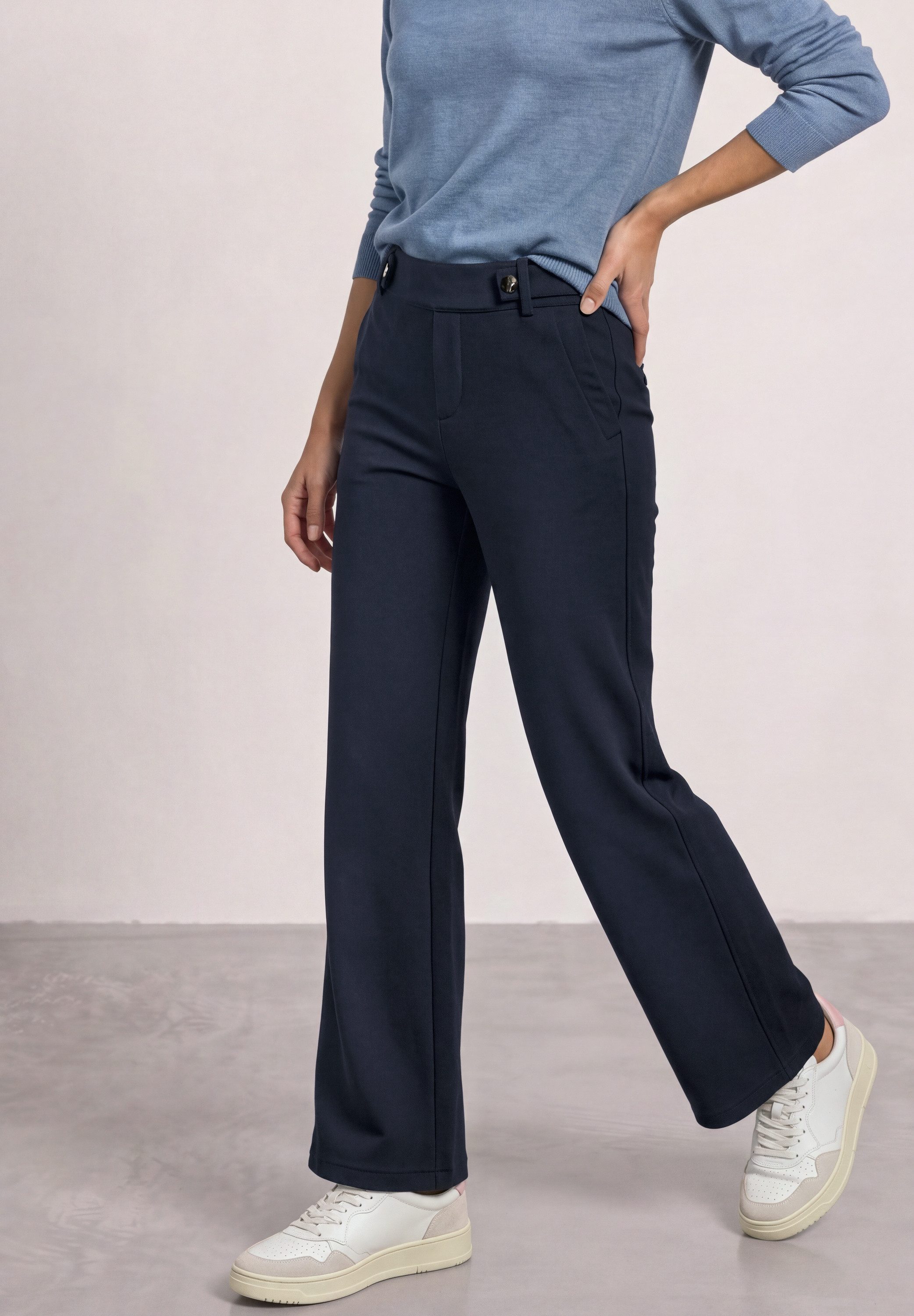 STREET ONE Stoffhose mit Wide Legs
