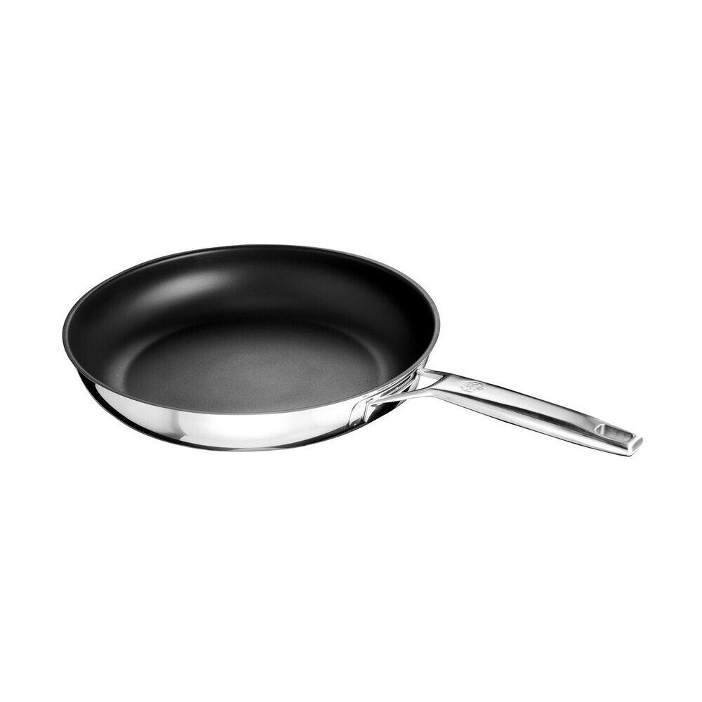 SCHULTE-UFER Bratpfanne Bratpfanne 32 cm Astral UniverSUS, (1-tlg), Edelstahl, schwarz, spülmaschinenfest, Induktion, alle Herdarten