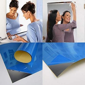Gontence Wandspiegel 50x100cm Selbstklebende Fliesenspiegel, Flexibler Spiegel