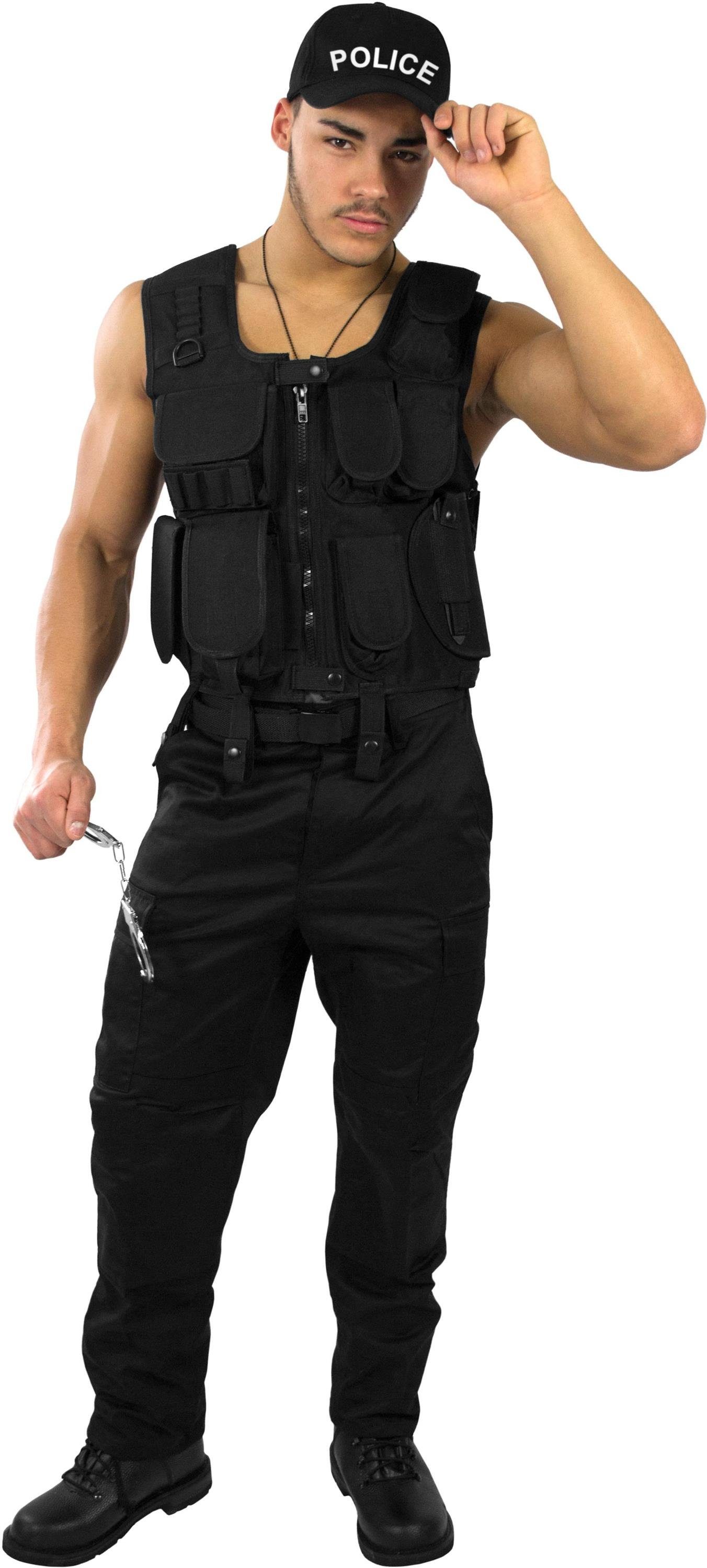 Polizei-Kostüm SWAT/Police/Security Karneval Kostüm