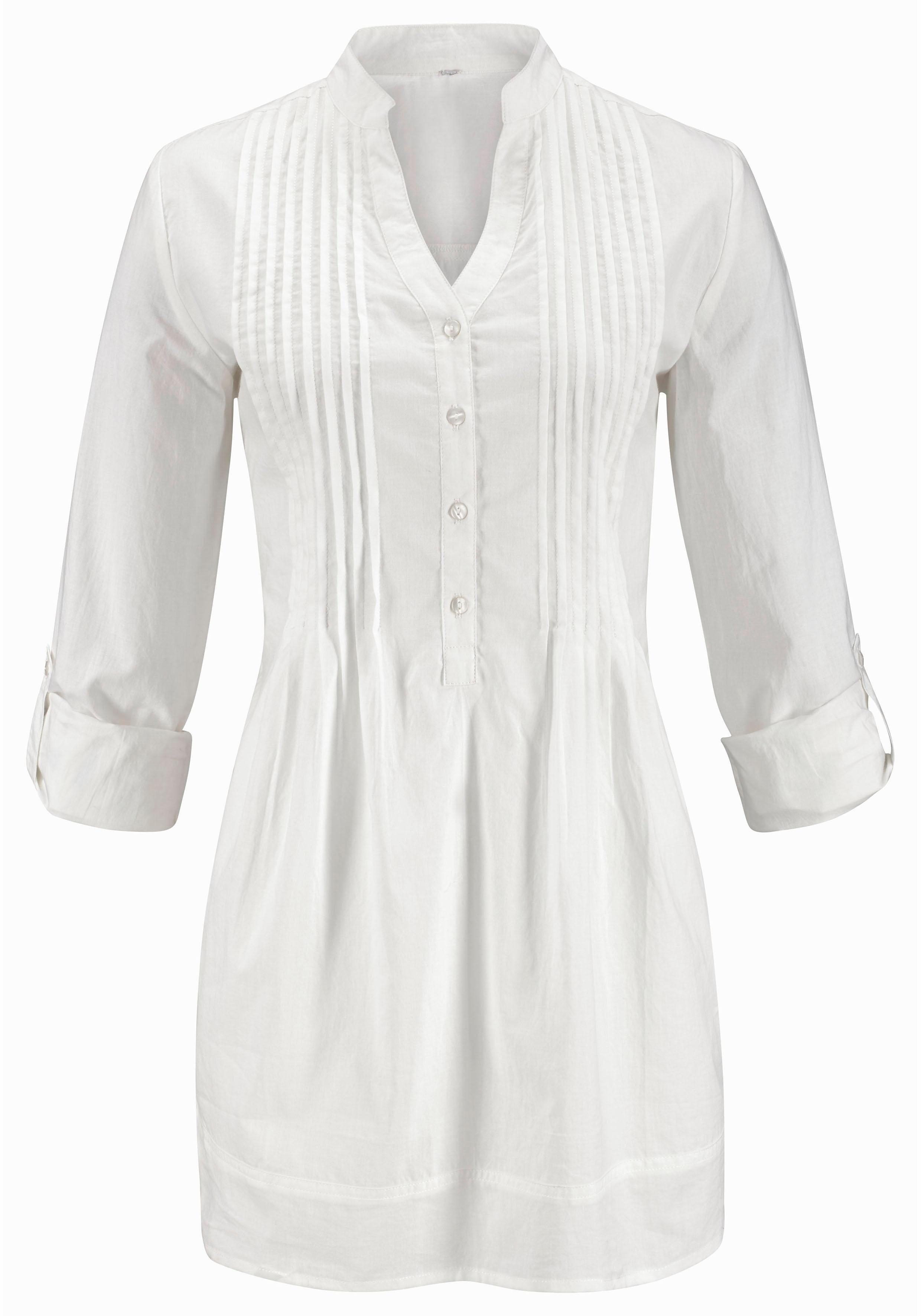 Aniston CASUAL Longbluse mit dekorativer Biesenverarbeitung – Bild 4 von 5