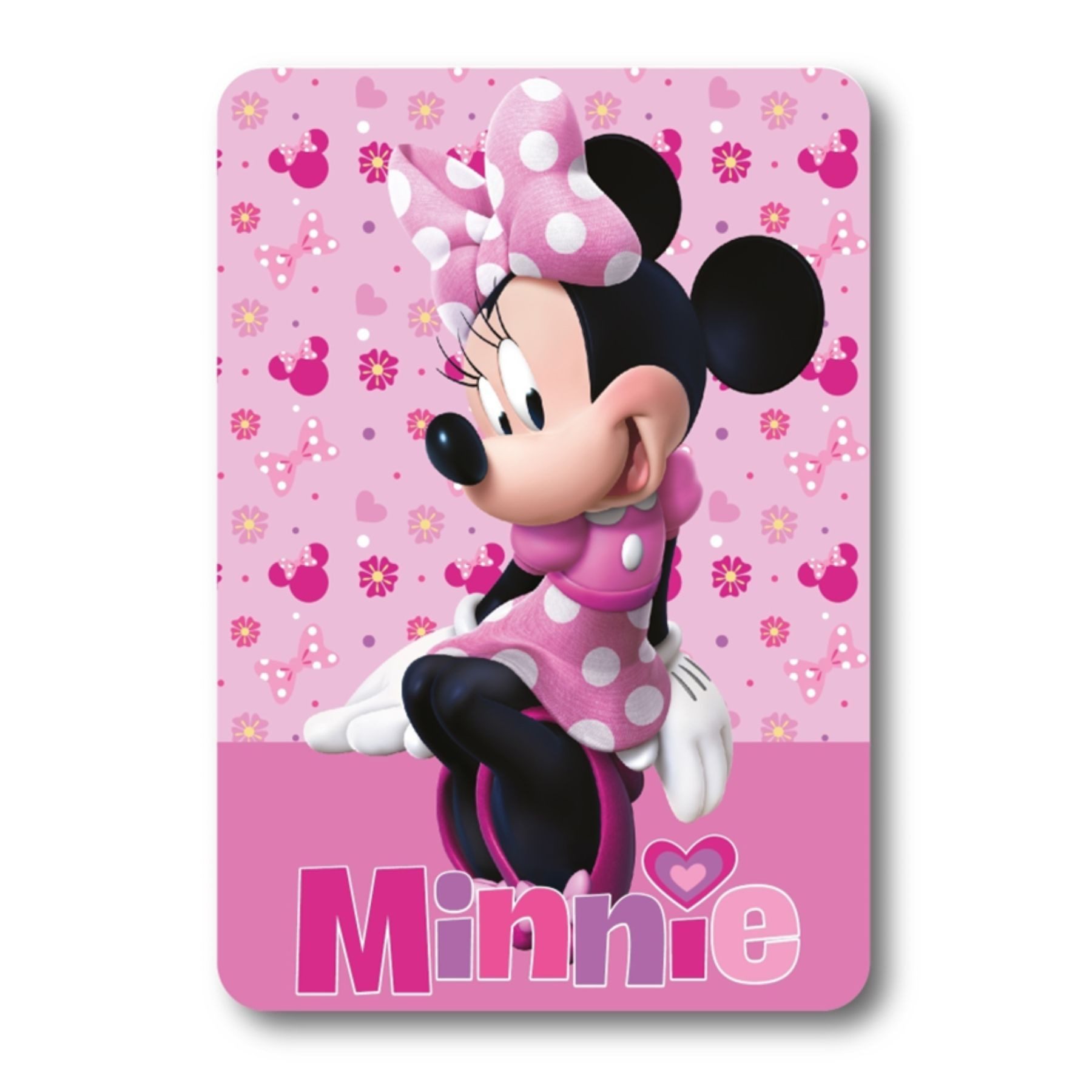 Wohndecke Disney Minnie Mouse Kuscheldecke warm Kinder Sofa Bett Fleece 100x140, Textiel Trade B.V.