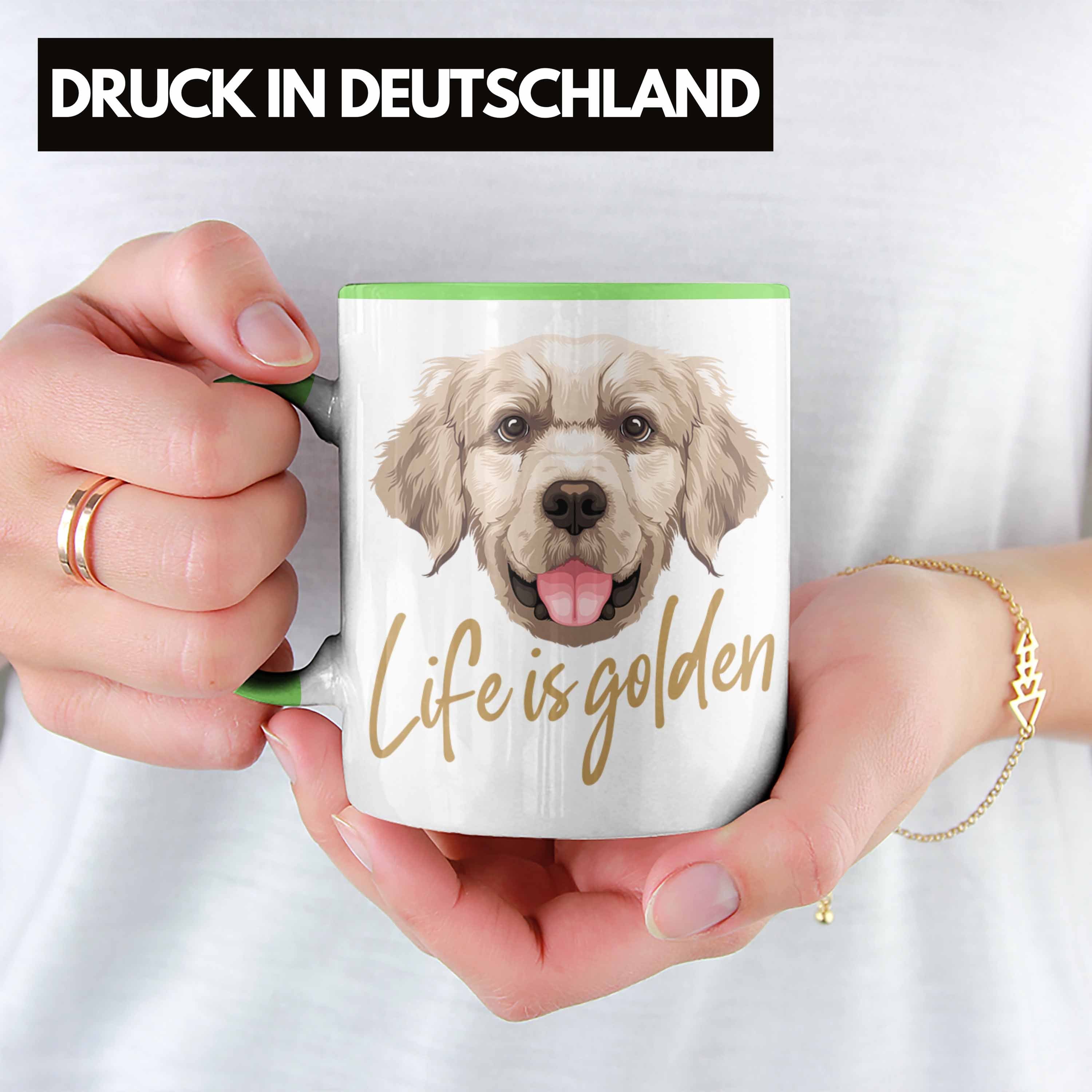 Life Hundebesitzer Tasse Tasse Grün Geschenk Golden Is Golden Besitzer Retriever Trendation