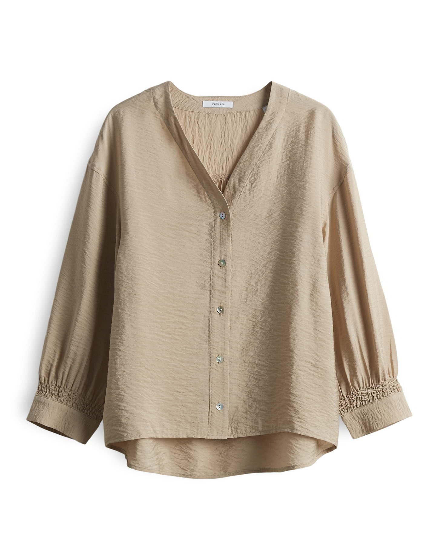 OPUS Kurzarmbluse FAILANI Loose aus leicht glänzendem Viskose Mix günstig online kaufen