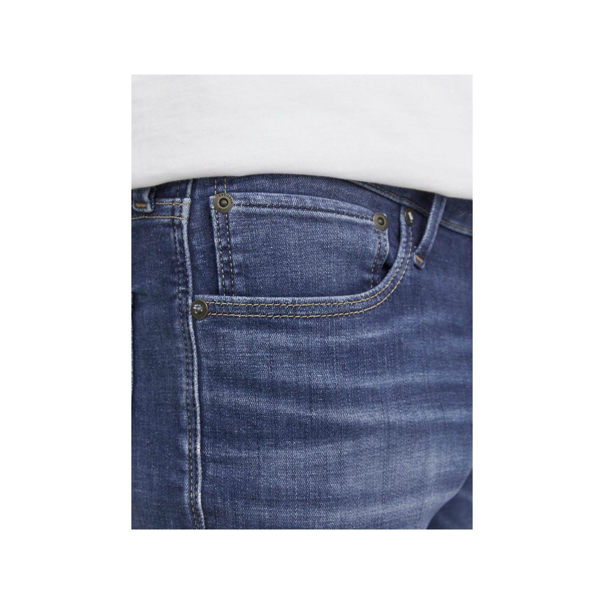 textil & Jones passform blau Straight-Jeans Jack (1-tlg)