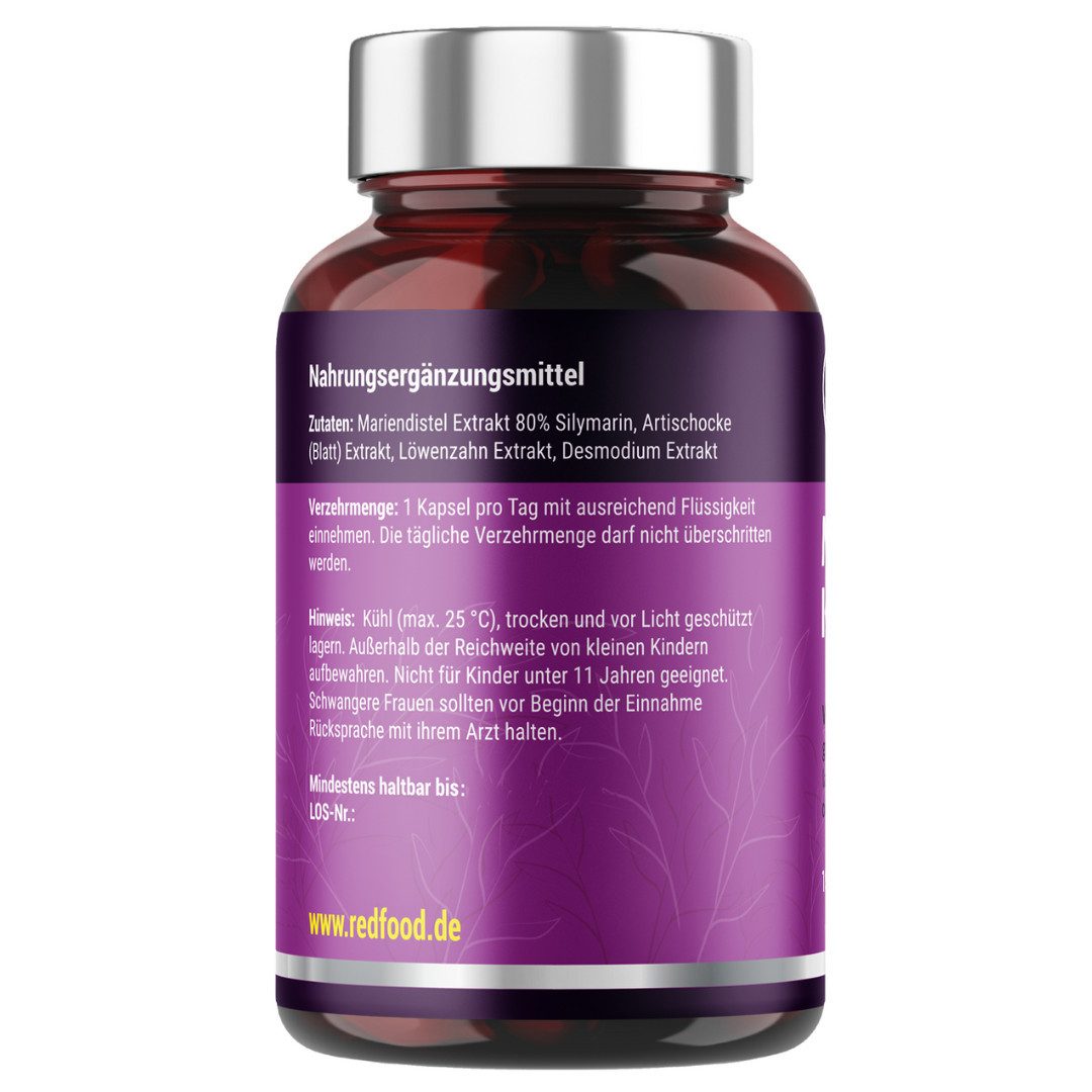 Redfood Mariendistel Komplex Kapseln Kapseln, 1 er 150,00 St., 100,5 g