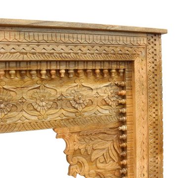Oriental Galerie Unterschrank Natur Konsolentisch Kiron Sideboard Indien 150cm Ablagetisch, Flur Kommode, Holz Konsole schmal, Eingangskonsole