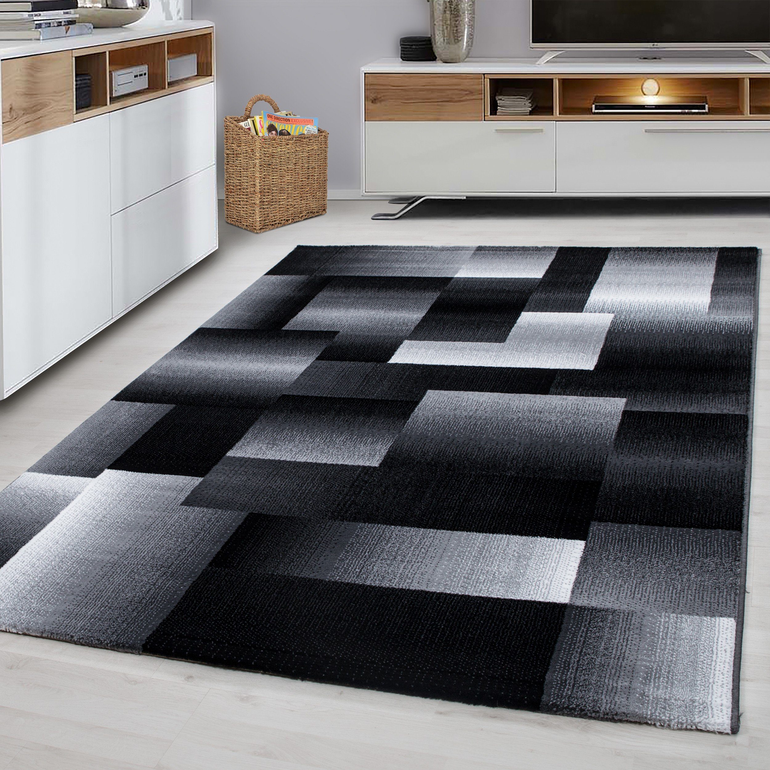 Kurzflor, gemustert Designerteppich Designteppich modern Giancasa Flachflorteppich