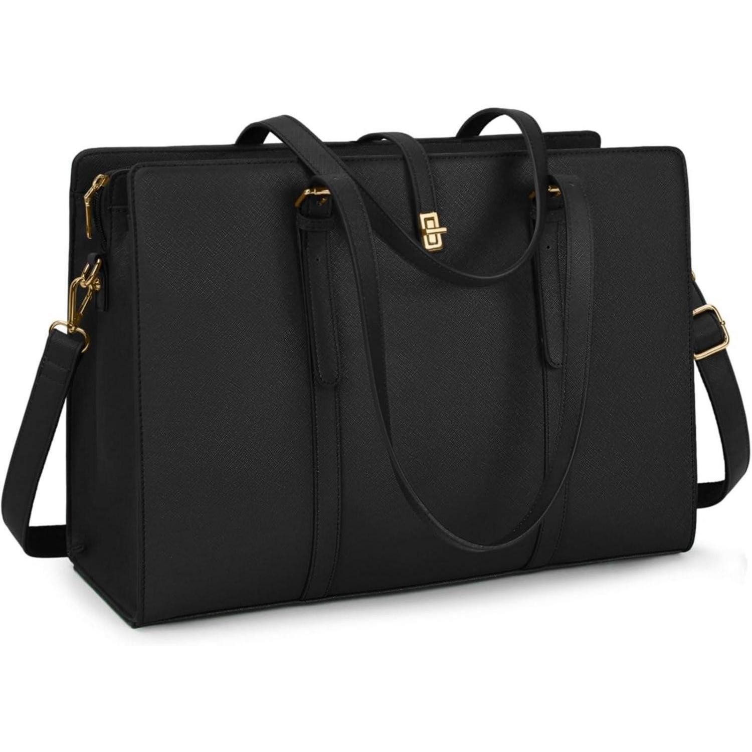 LuxusKollektion Laptoptasche Handtasche Damen Shopper Groß Schwarz Wasserdi günstig online kaufen