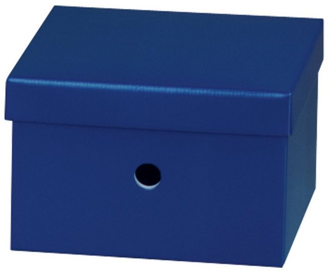 NIPS Aufbewahrungsbox „UNI COLOUR (1 Stück) Mehrzweckbox mit Deckel“, B/H/T: 26,5 x 16,5 x 26,5 cm, Wellkarton, Karton, Pappe