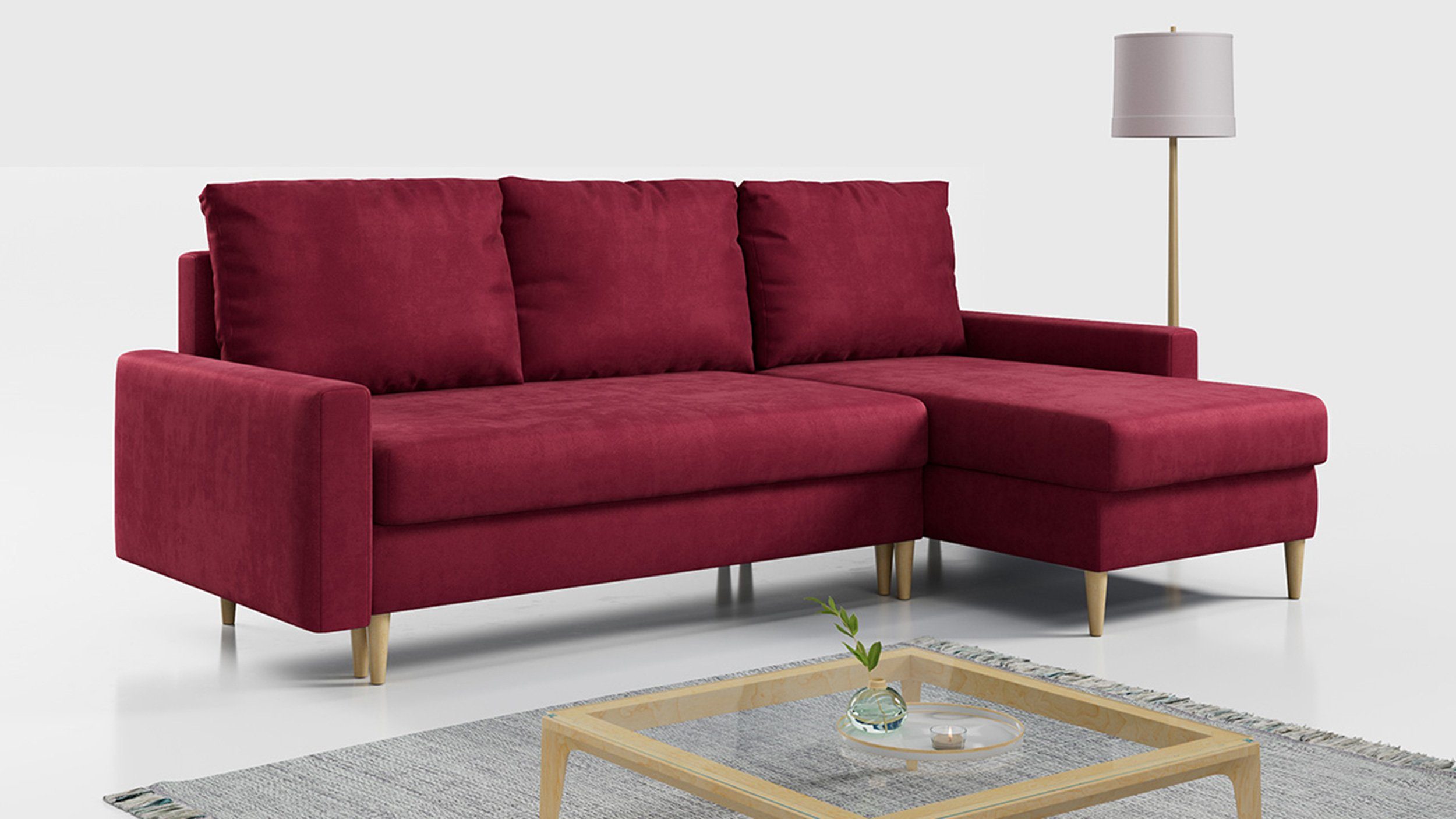 MKS MÖBEL Ecksofa Lang, Set, T30-Schaum, günstig online kaufen