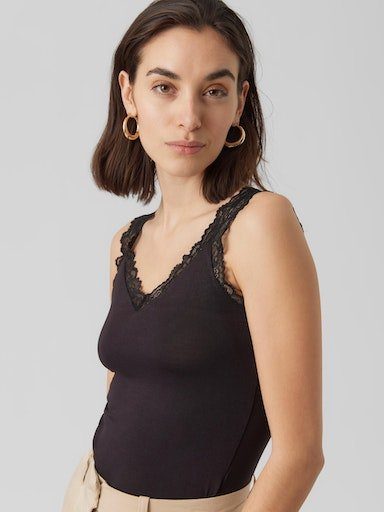 Vero Moda Spitzentop VMROSA SL TOP JRS NOOS Viskosemischung günstig online kaufen