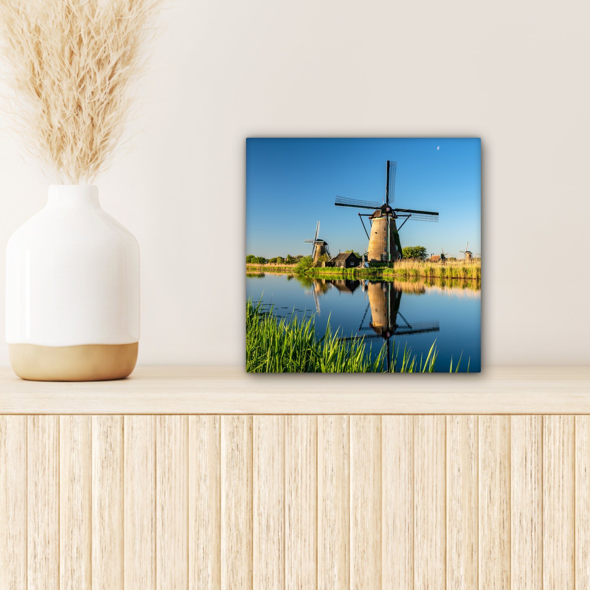 Leinwandbild Mühle für Schlafzimmer (1 Niederlande, Leinwand Bilder - - Wohnzimmer OneMillionCanvasses® Frühling St),
