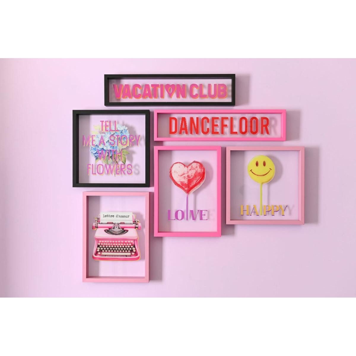 Giftcompany Wanddekoobjekt Glasbild Love Frames Schreibmaschine günstig online kaufen