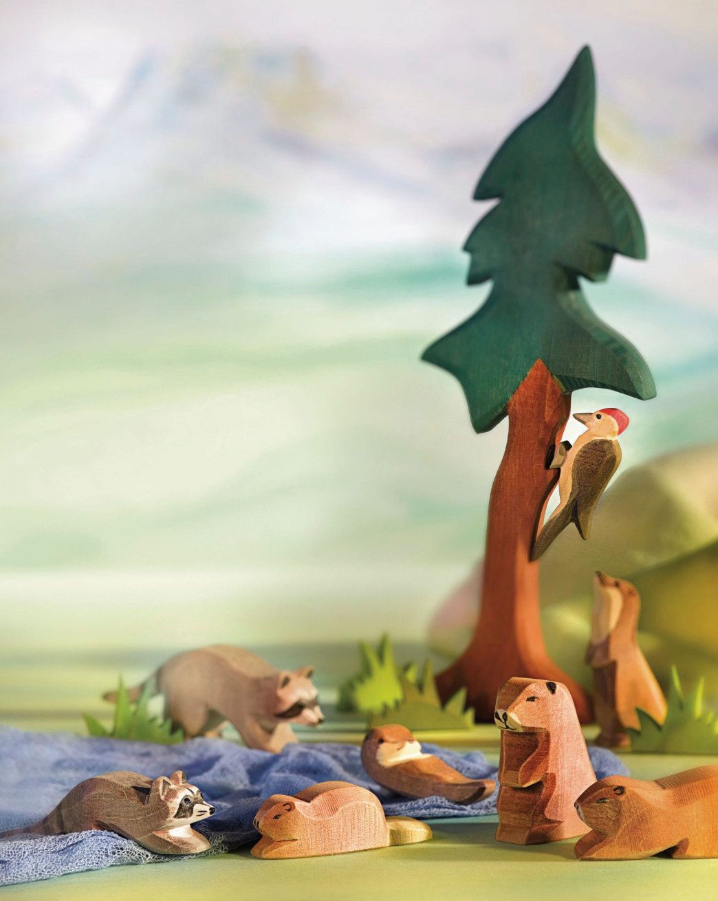 Ostheimer Spielfigur Specht, Vogel, Spieltier, Holztier, (Set, 1-tlg., 1), Made in Germany