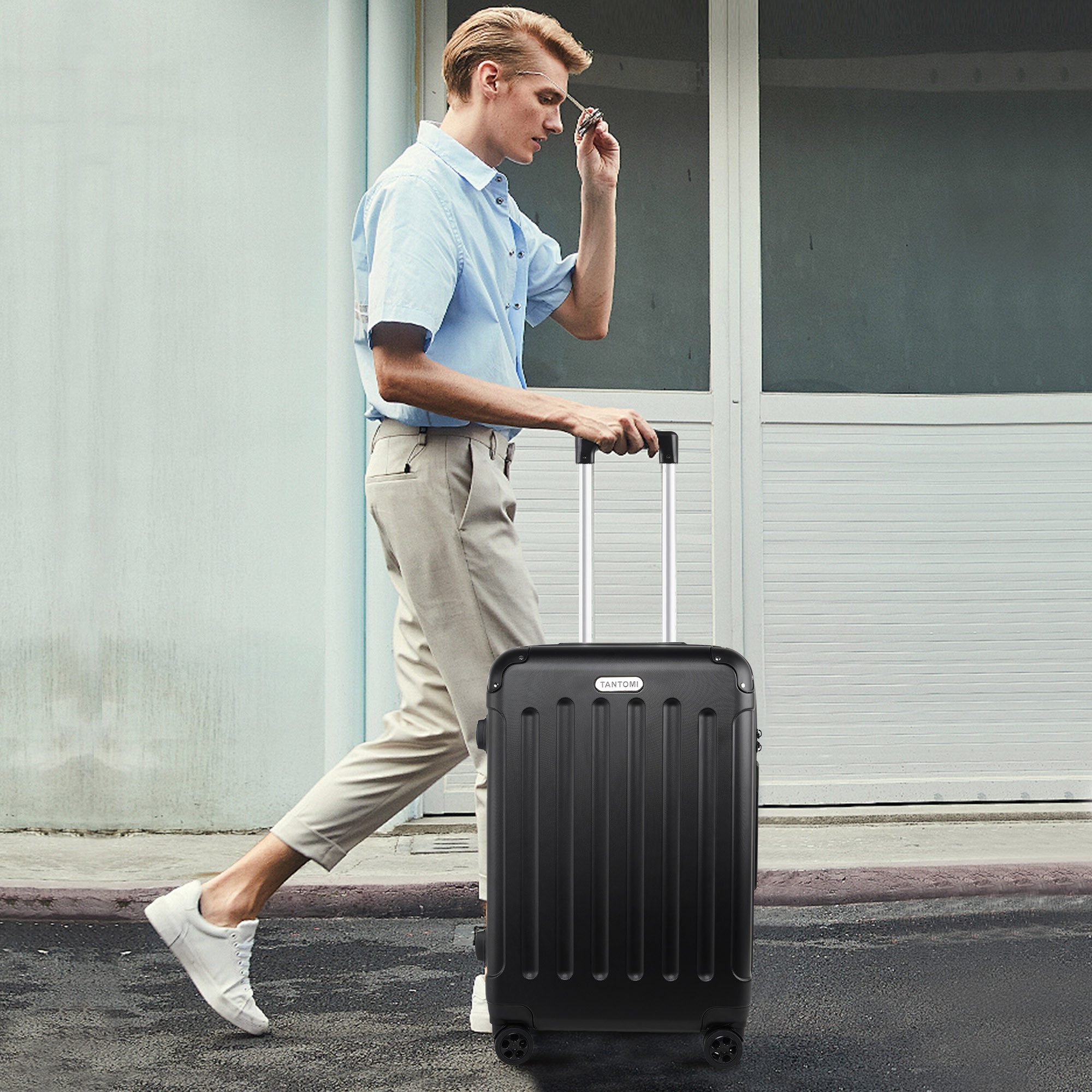 TAN.TOMI Hartschalen-Trolley ABS Handgepäck Koffer Rollkoffer Reisekoffer H günstig online kaufen