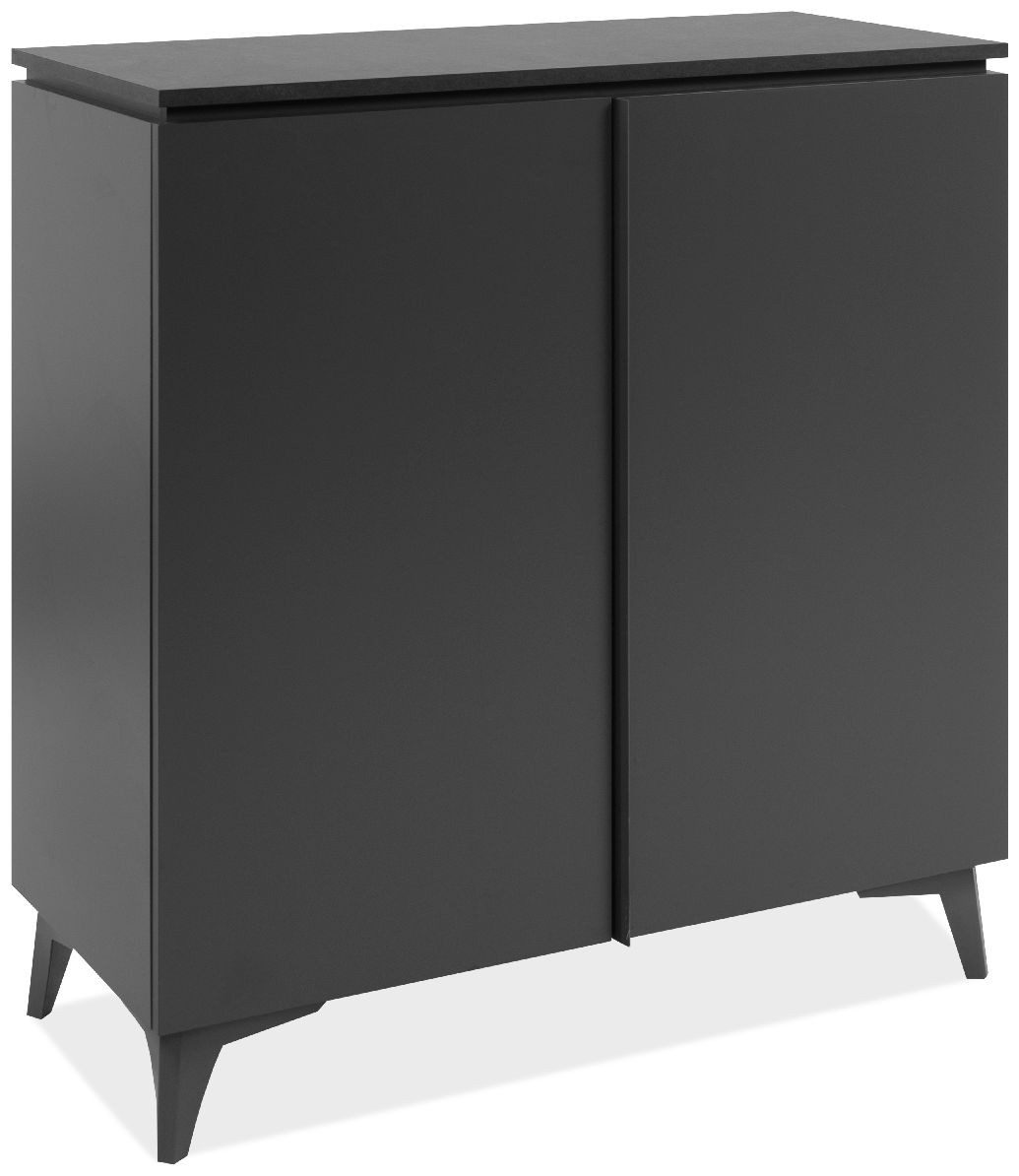 Finori Kommode, Schiefer dunkel, anthrazit, Modern, MADE IN GERMANY, 88 x 92 x 40 cm
