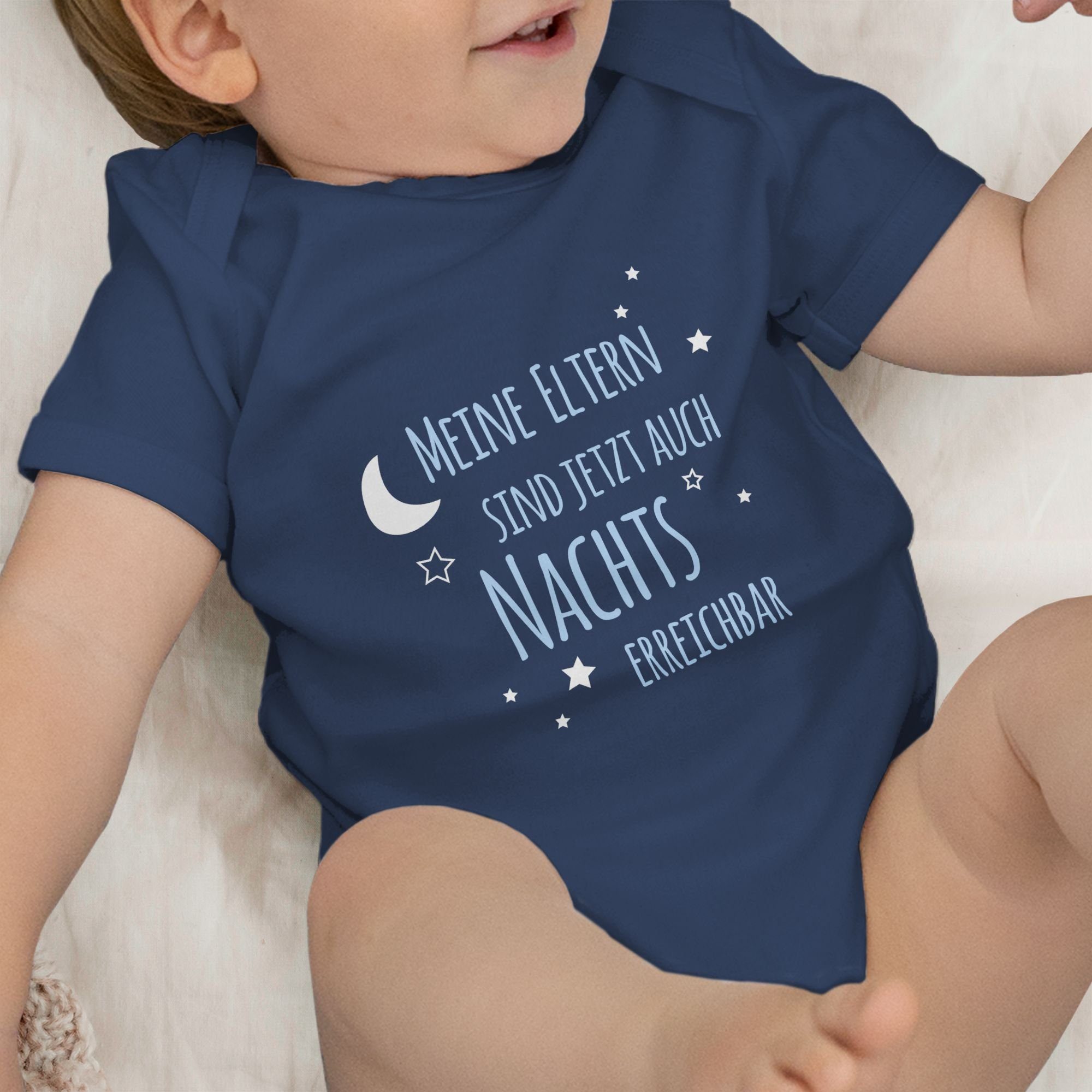 blau Baby Eltern 2 Sprüche Nachts Navy jetzt Meine Shirtbody auch sind Blau Shirtracer erreichbar