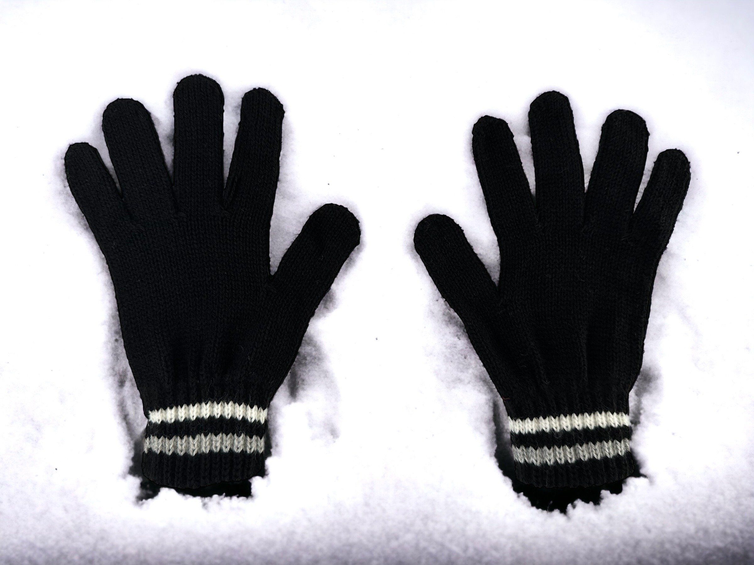 herémood Strickhandschuhe Winterhandschuhe Kinderhandschuhe Siyah Unisex Strickhandschuhe herémood