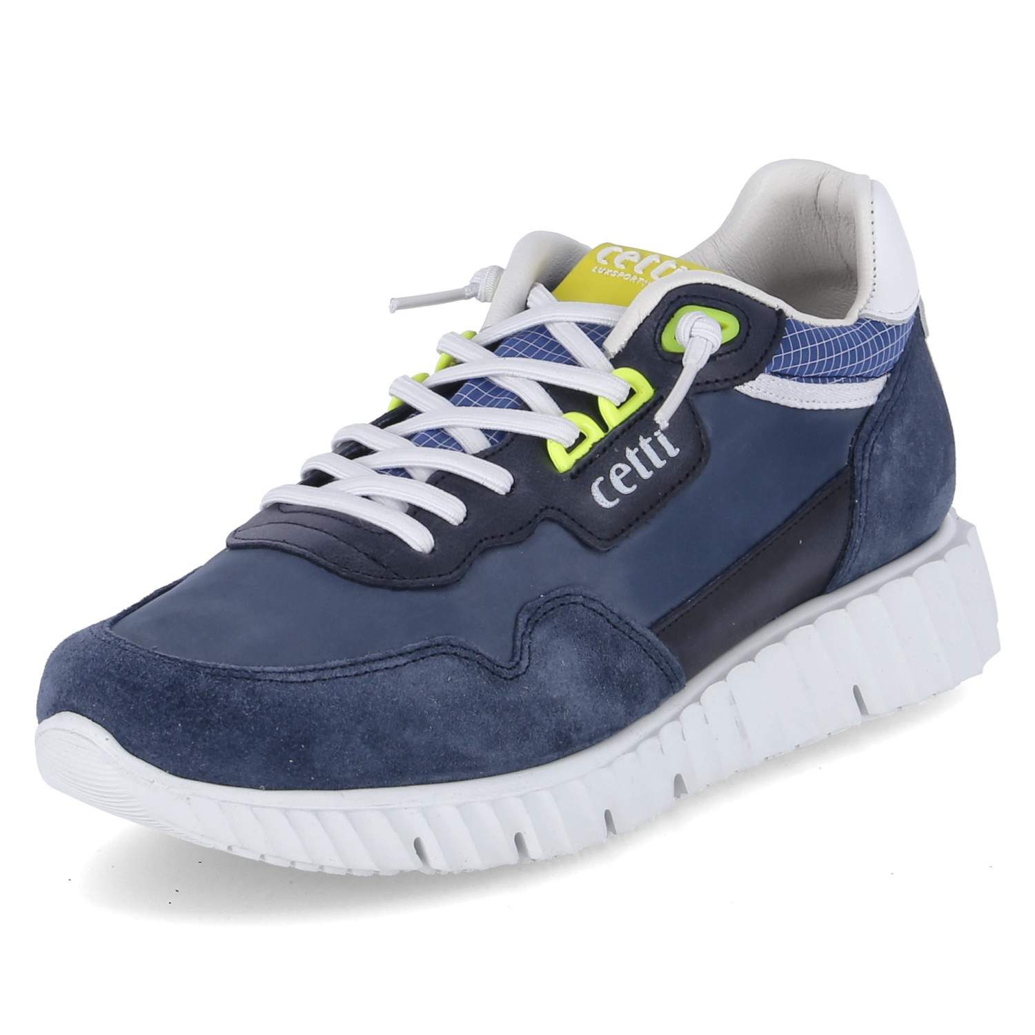 Cetti Cetti C1345 navy Herren Leder & Textil blue Schnürschuh