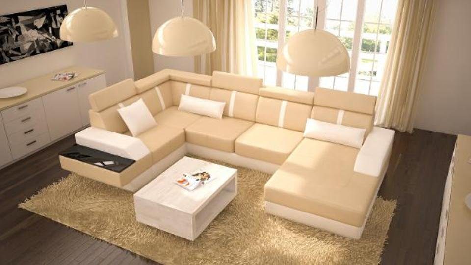 Sofas, Europe Designer Wohnlandschaft Ecksofa Couch Sofa Eckcouch in Made Ledersofa Polster JVmoebel