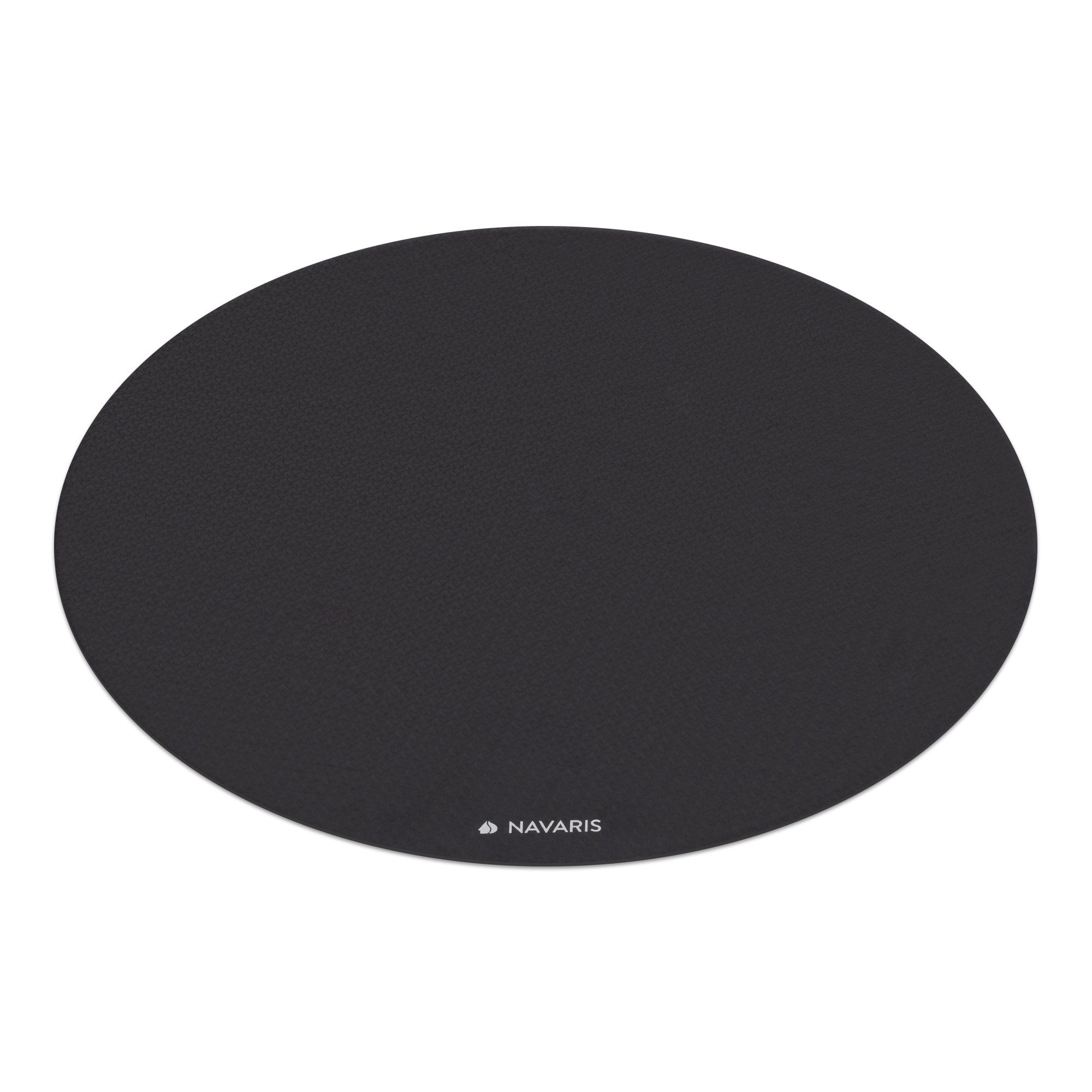 Navaris Yogamatte Yogamatte rund rutschfest groß Ø 120cm Yoga Matte Fitnessmatte (1-St)